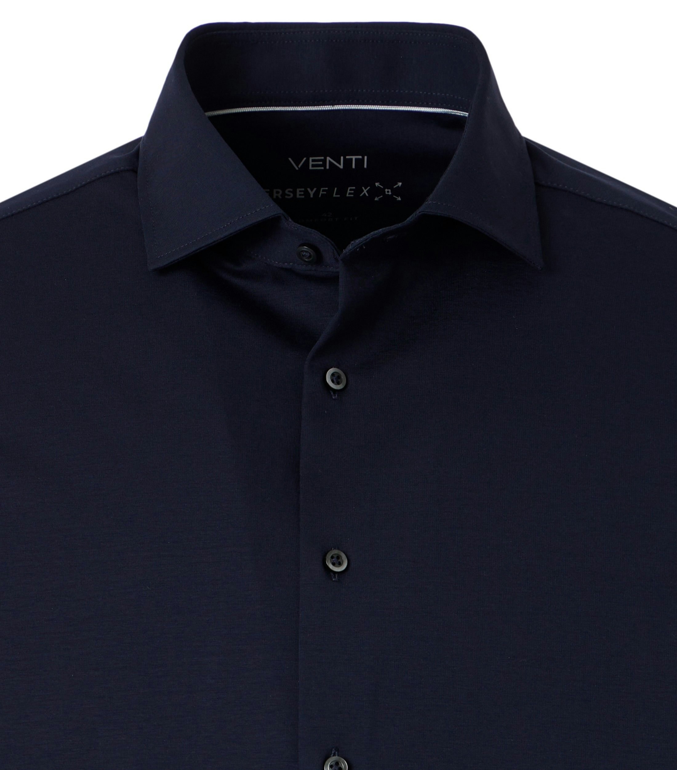 Ein Businesshemd im Print Muster in der Farbe blau