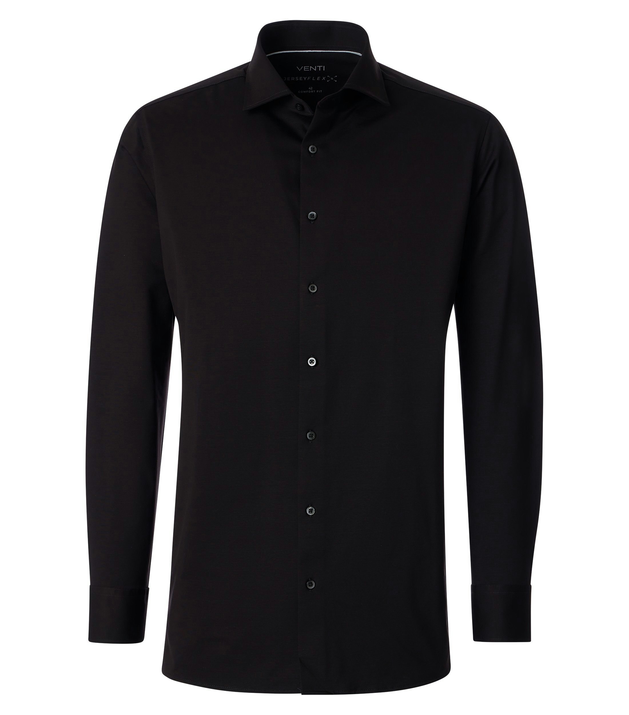 Ein Businesshemd im Print Muster in der Farbe Schwarz