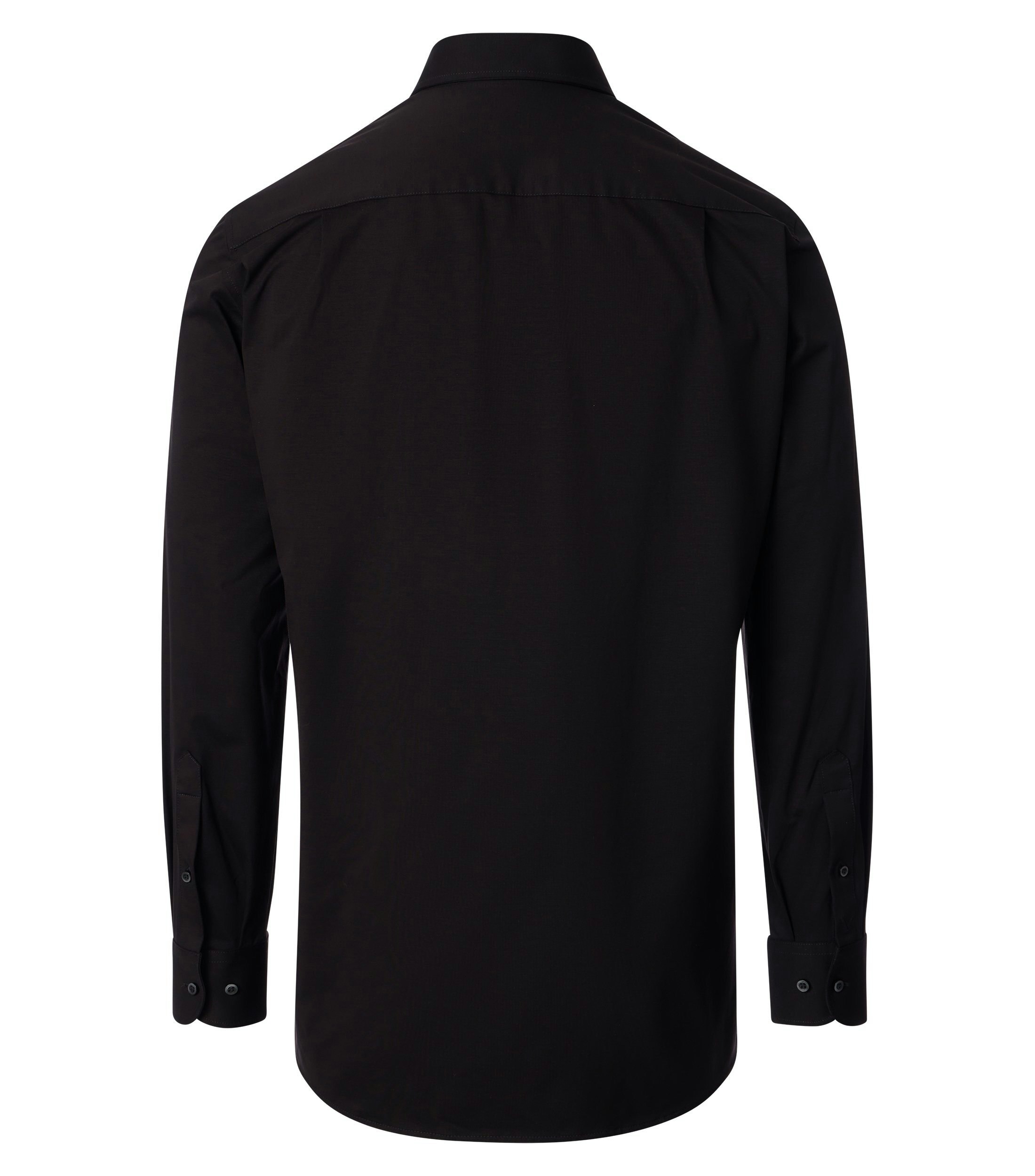 Ein Businesshemd im Print Muster in der Farbe Schwarz