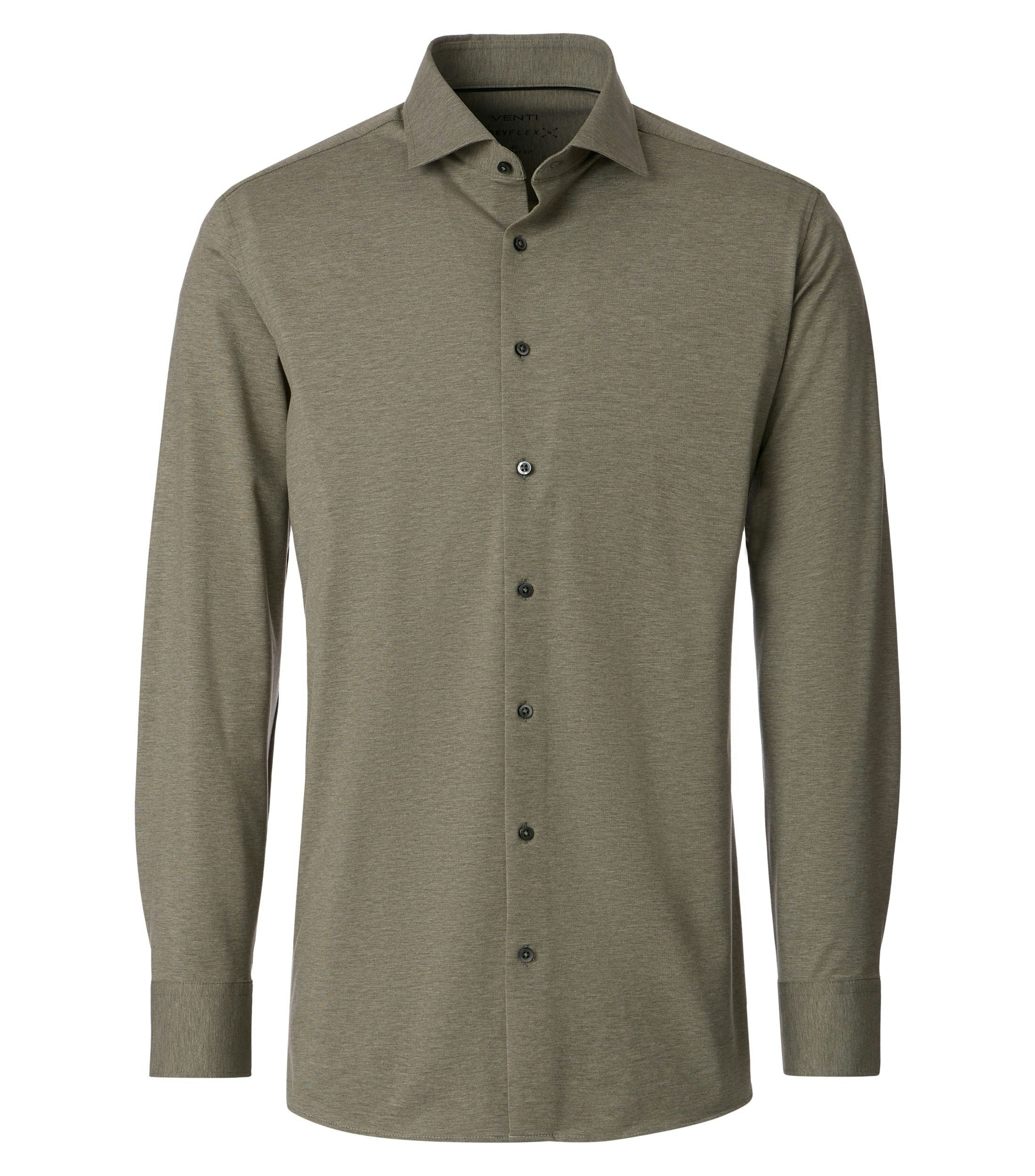 Ein Businesshemd im Print Muster in der Farbe Grün