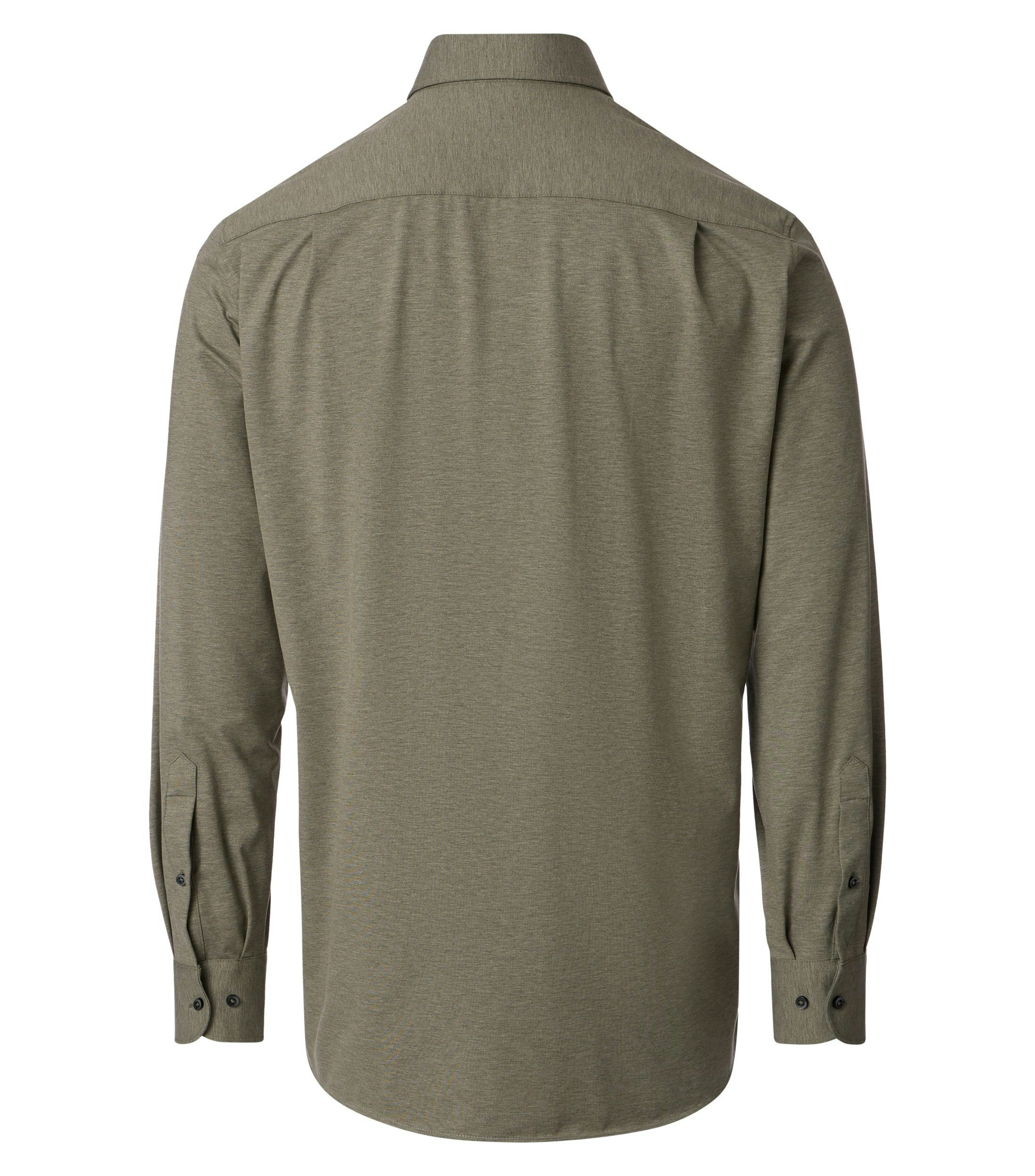 Ein Businesshemd im Print Muster in der Farbe Grün