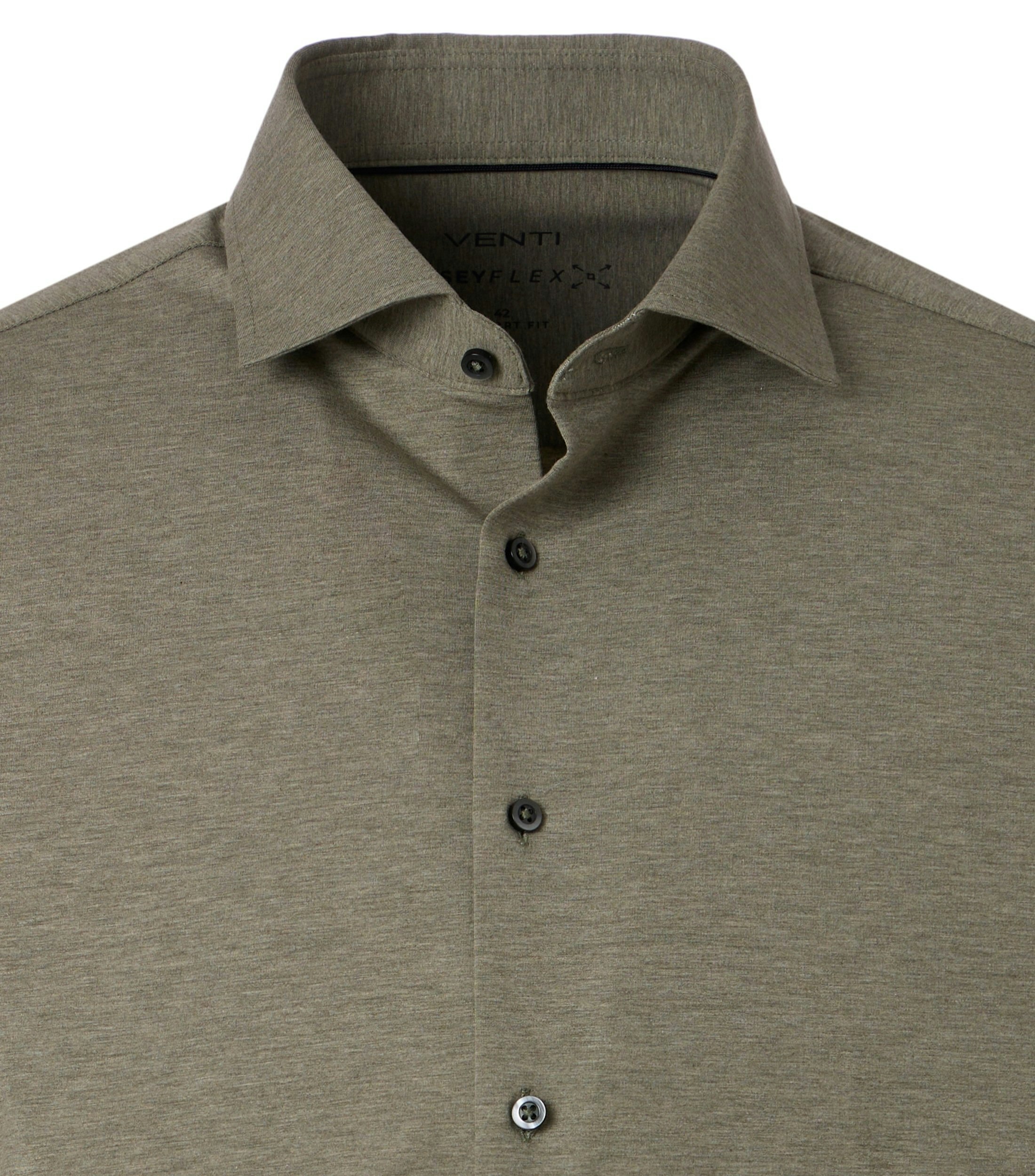 Ein Businesshemd im Print Muster in der Farbe Grün