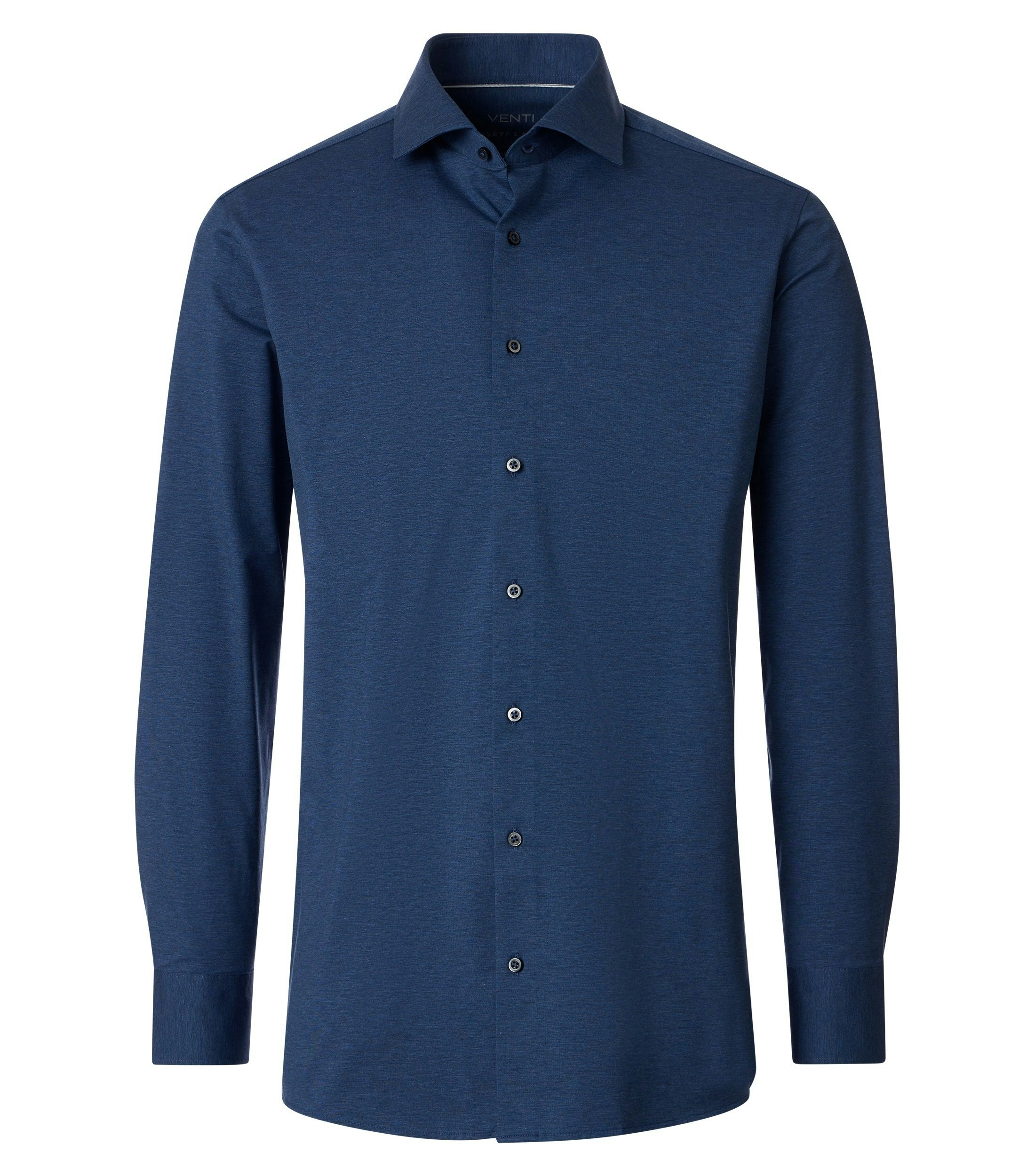 Ein Businesshemd im Print Muster in der Farbe blau