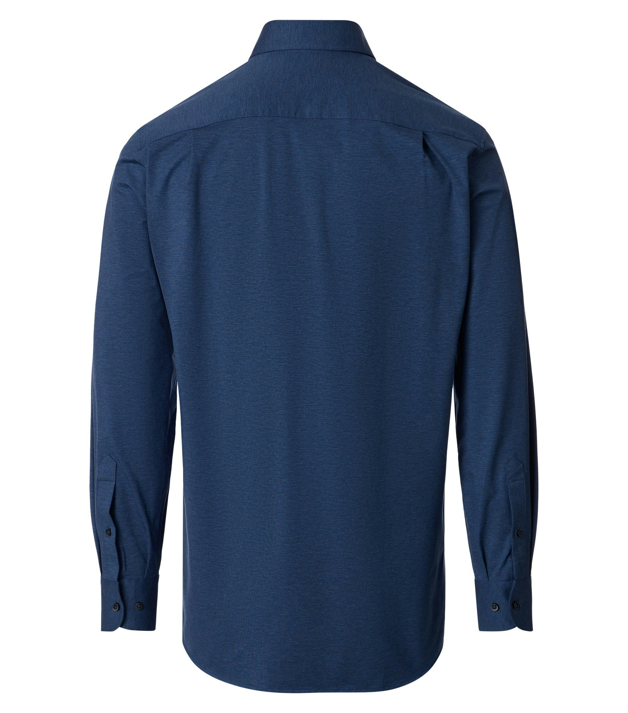 Ein Businesshemd im Print Muster in der Farbe blau