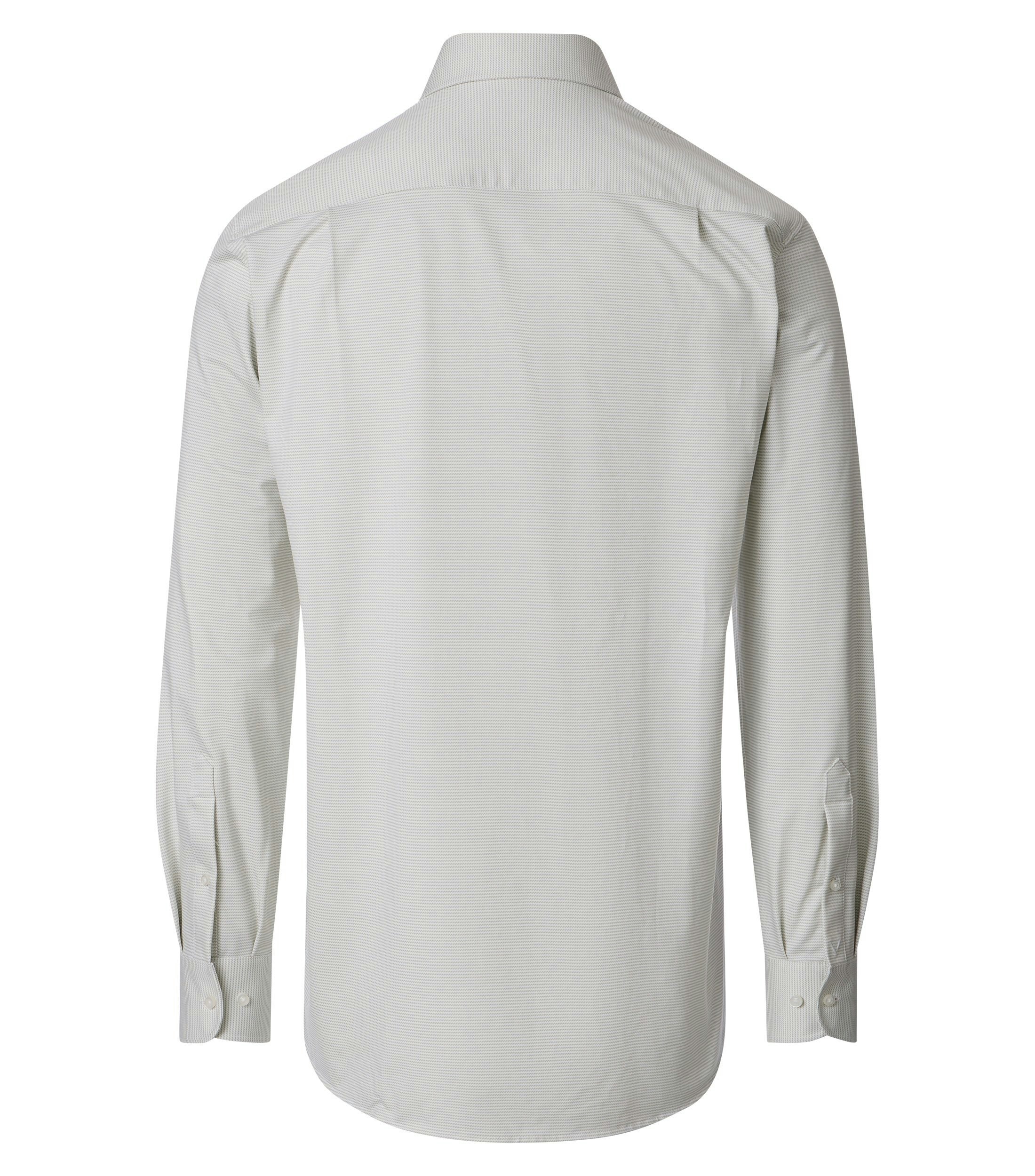 Ein Businesshemd im gestreift Muster in der Farbe Grün