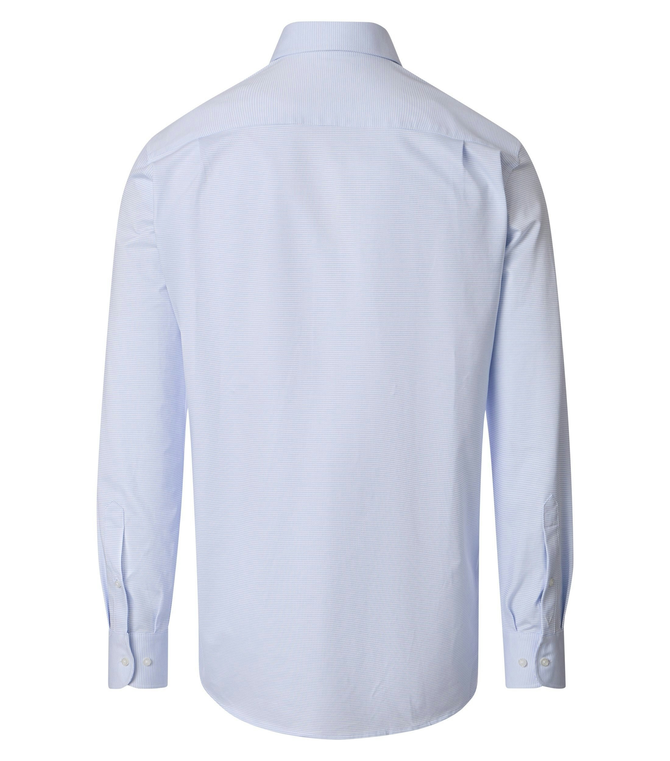 Ein Businesshemd im gestreift Muster in der Farbe Blau