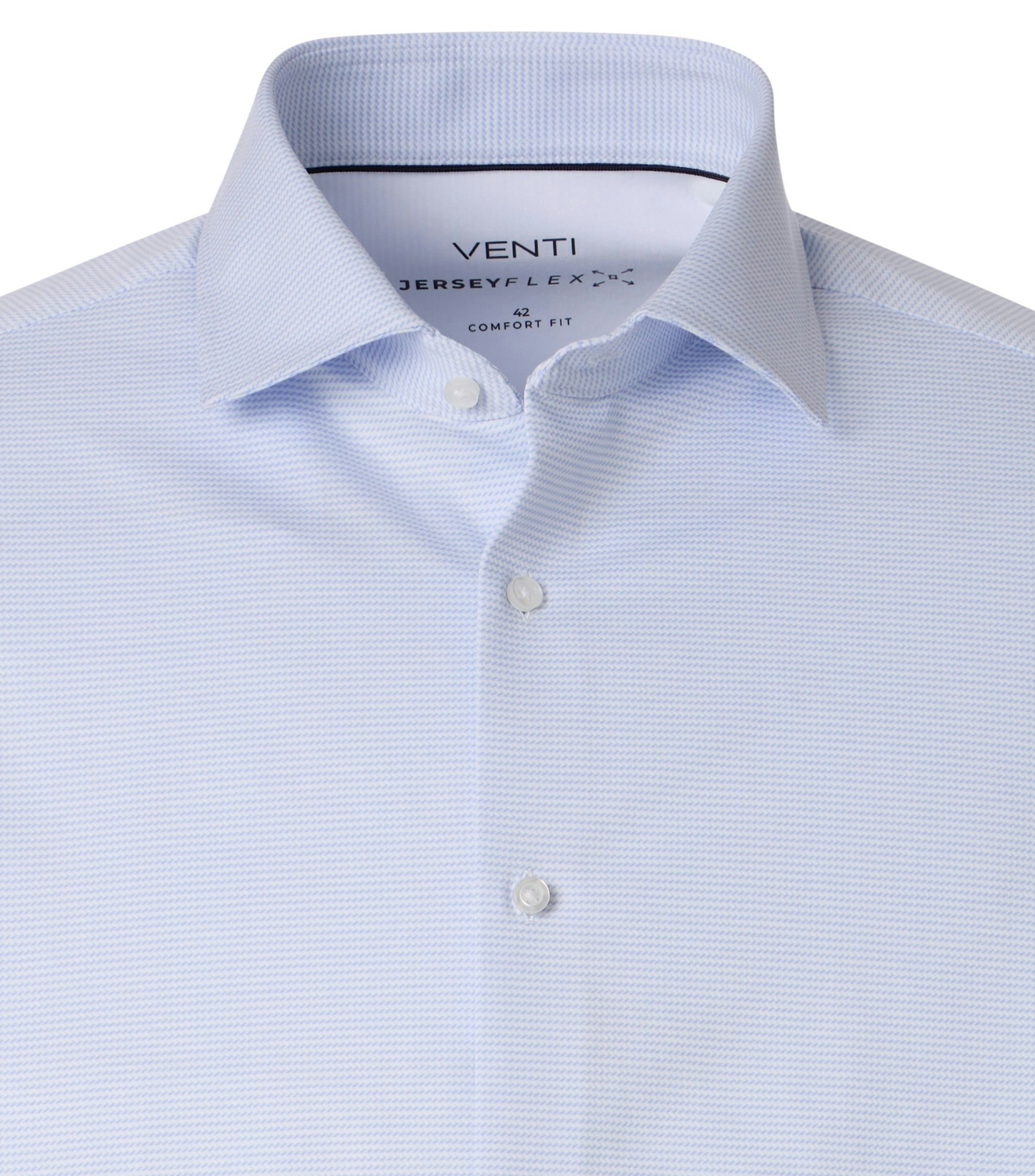 Ein Businesshemd im gestreift Muster in der Farbe Blau