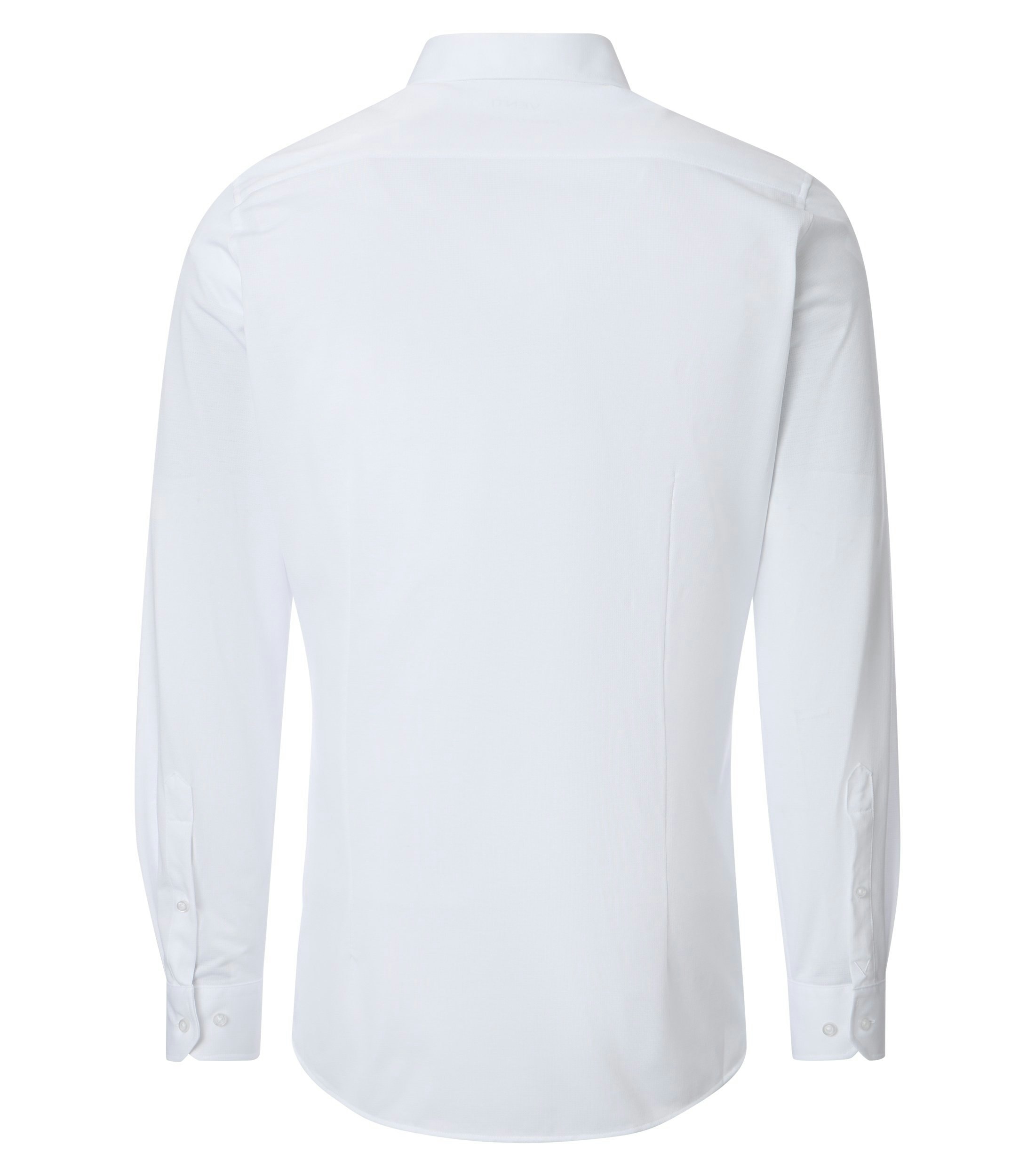 Ein Businesshemd im uni Muster in der Farbe Weiß