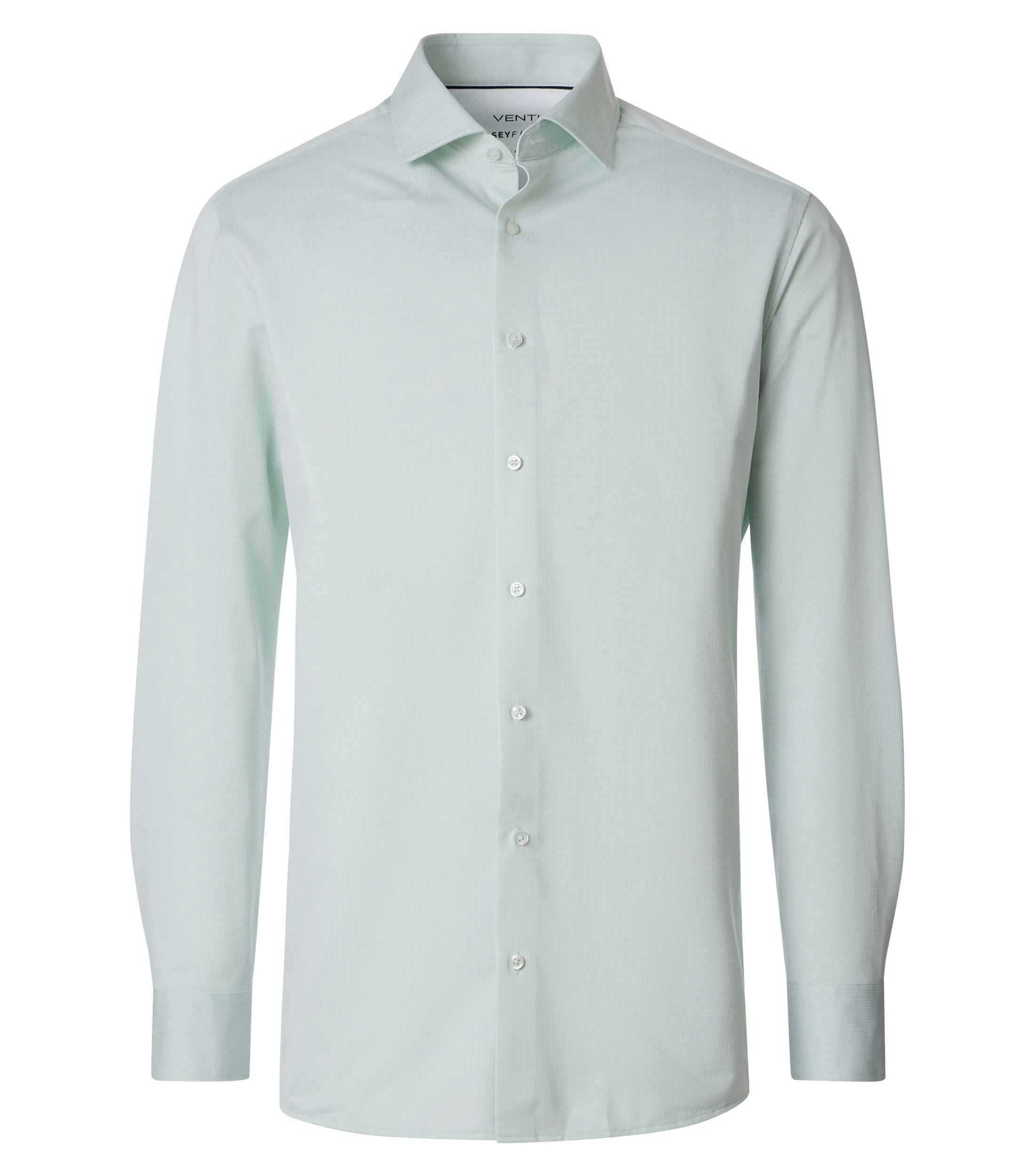 Ein Businesshemd im uni Muster in der Farbe Grün