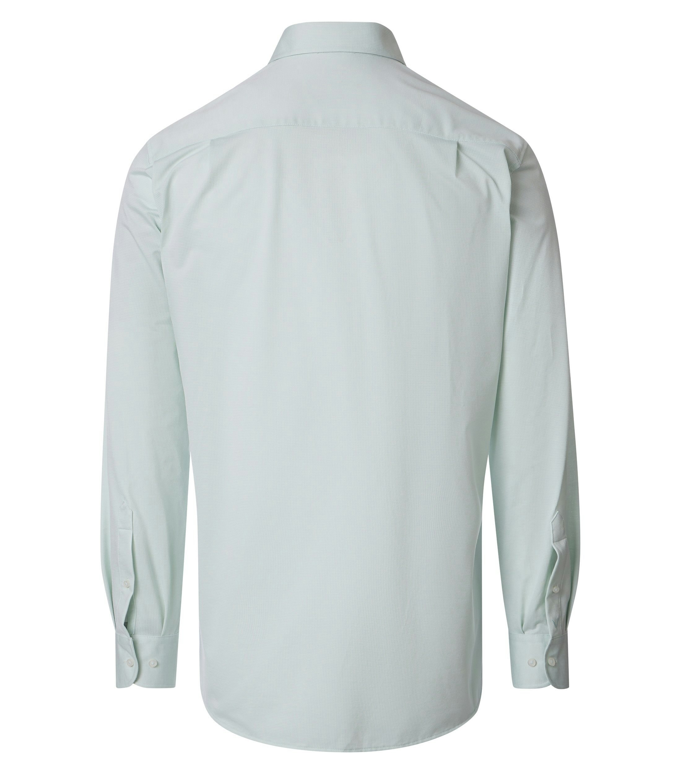 Ein Businesshemd im uni Muster in der Farbe Grün