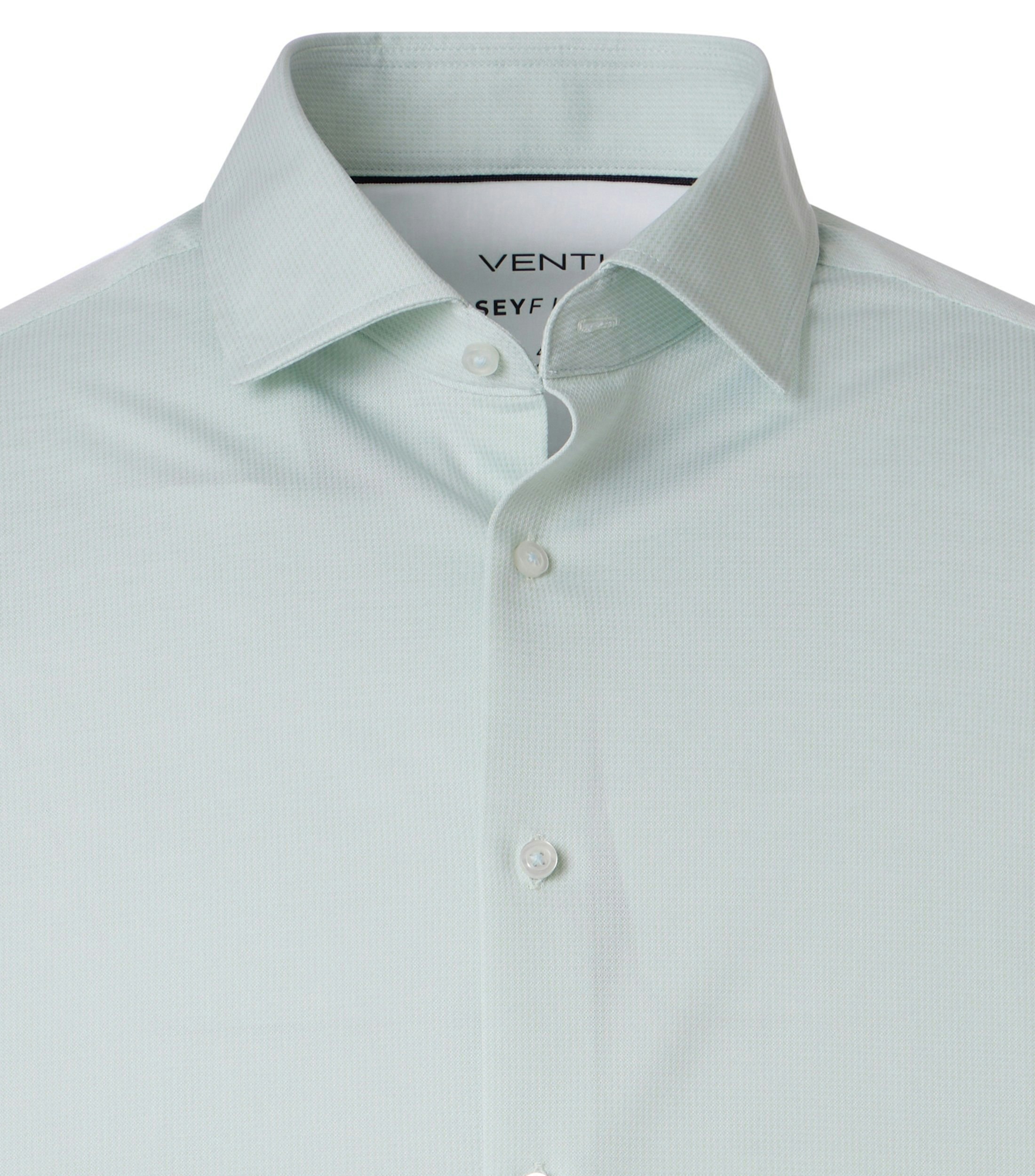 Ein Businesshemd im uni Muster in der Farbe Grün