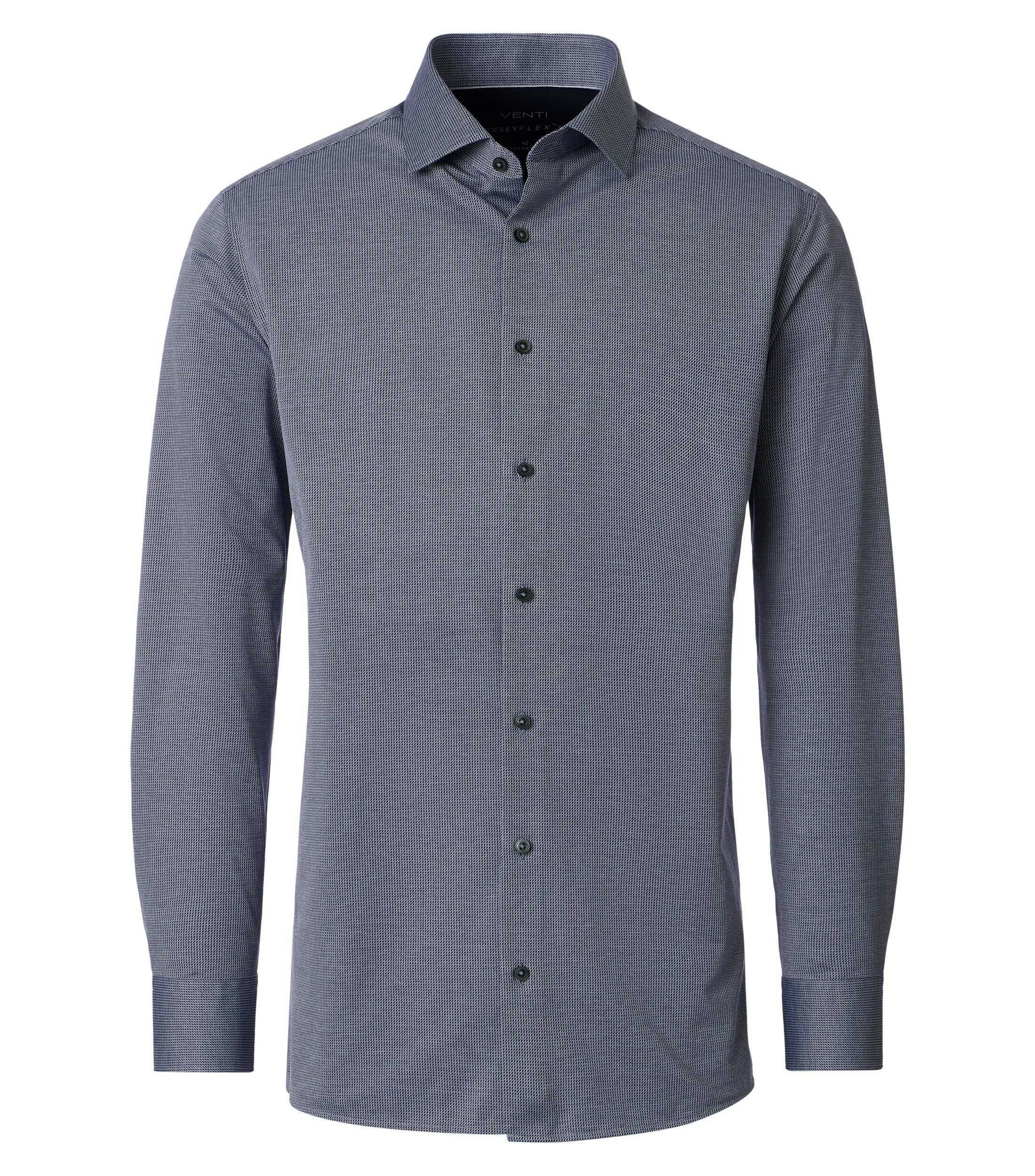 Ein Businesshemd im uni Muster in der Farbe blau
