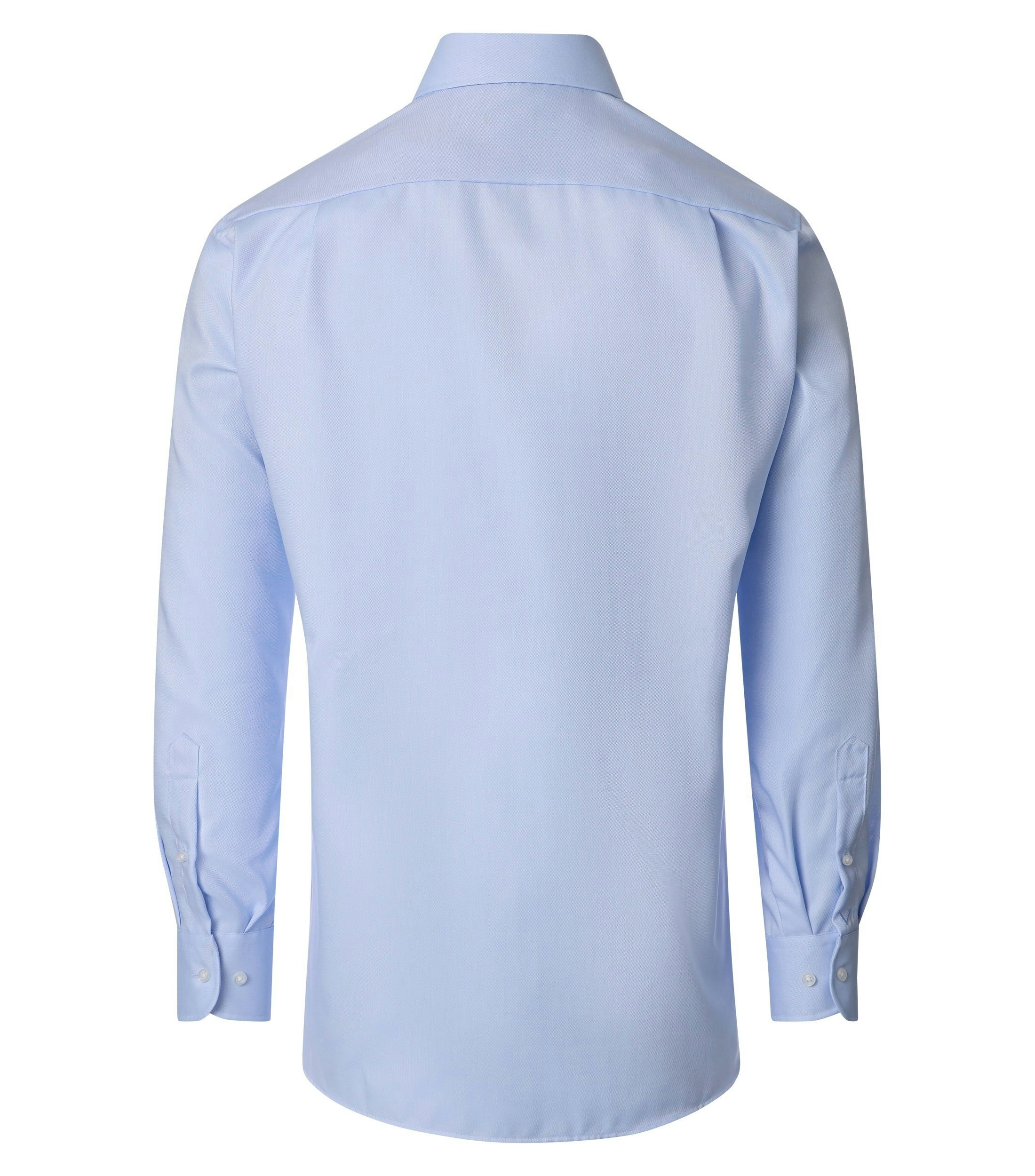 Ein Businesshemd im uni Muster in der Farbe blau