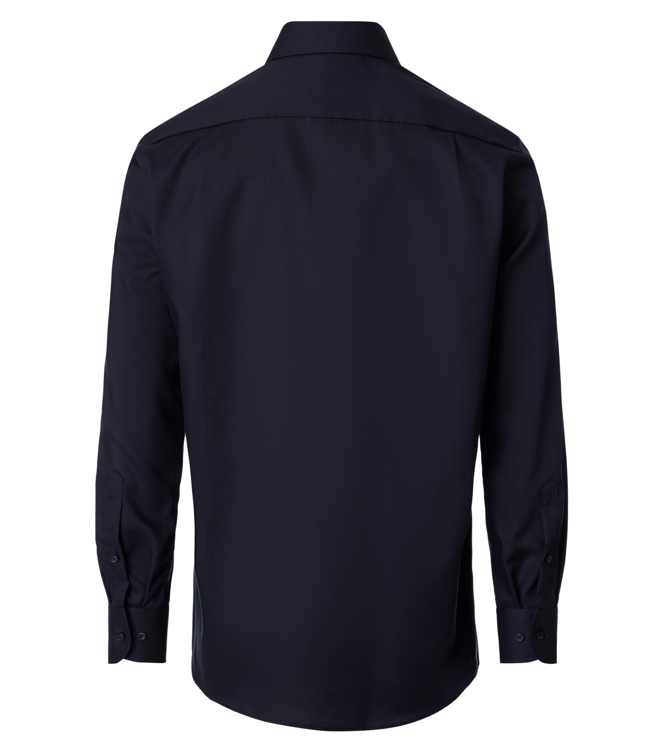 Ein Businesshemd im uni Muster in der Farbe blau