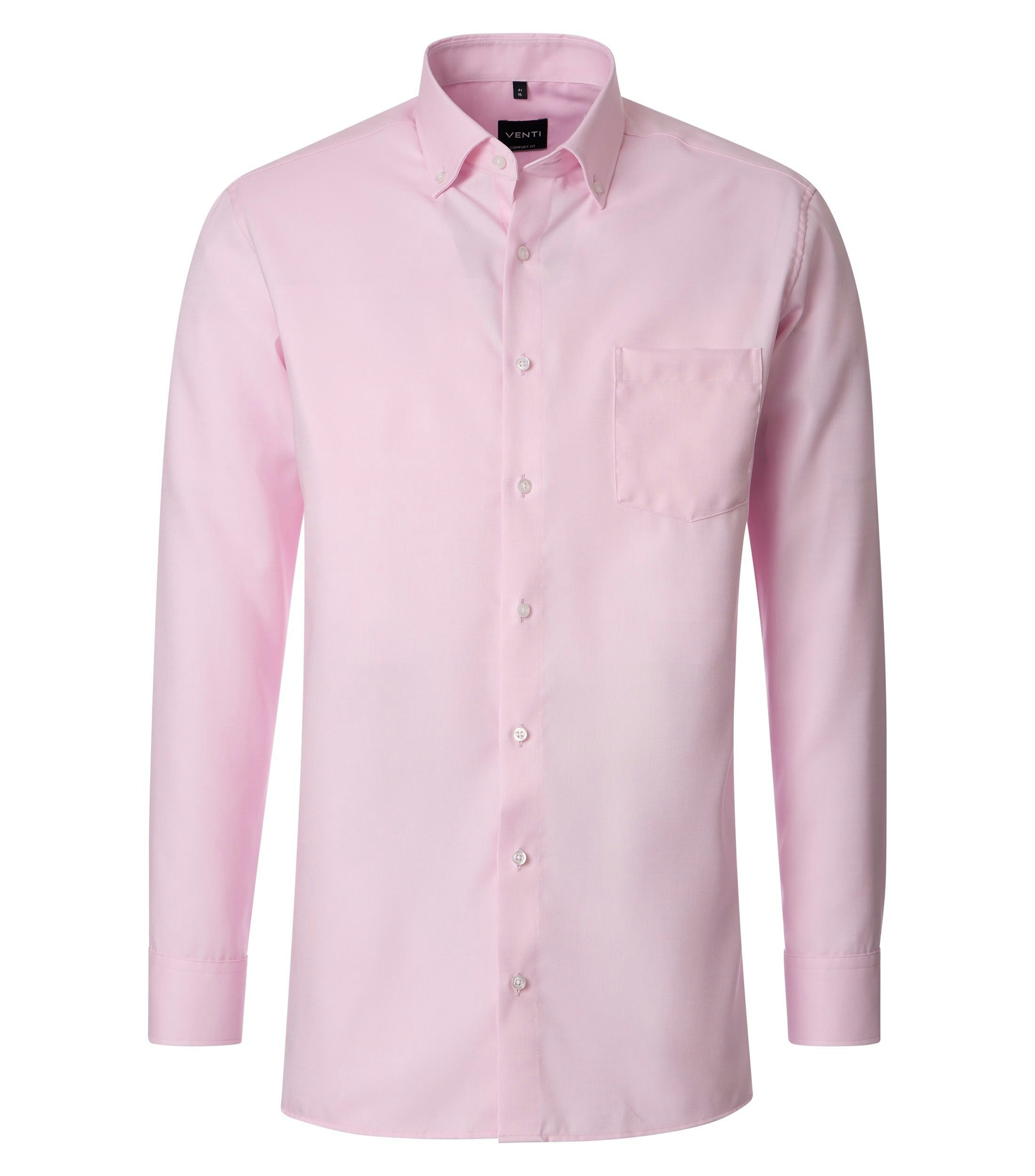 Ein Businesshemd im uni Muster in der Farbe rot