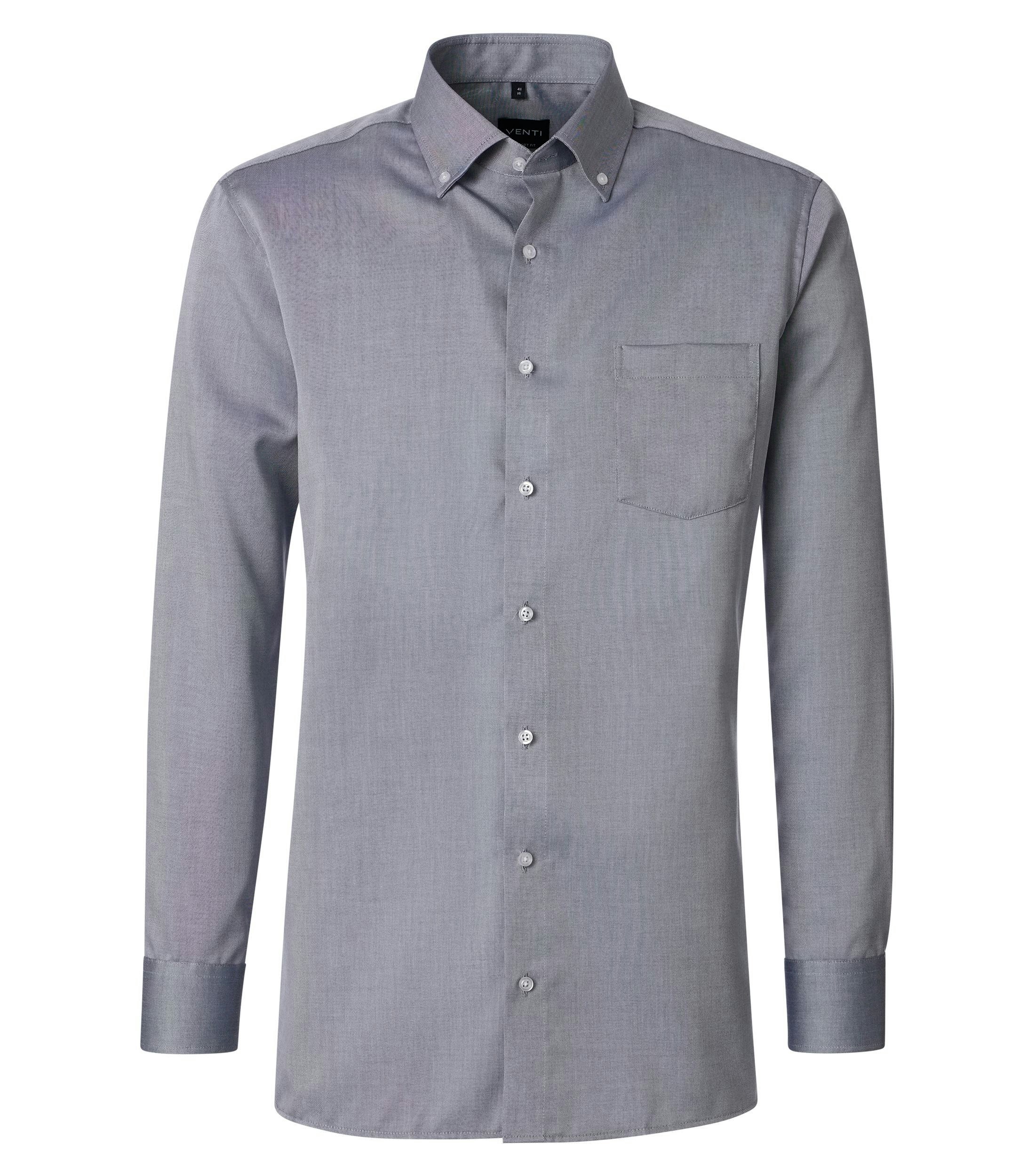 Ein Businesshemd im uni Muster in der Farbe blau