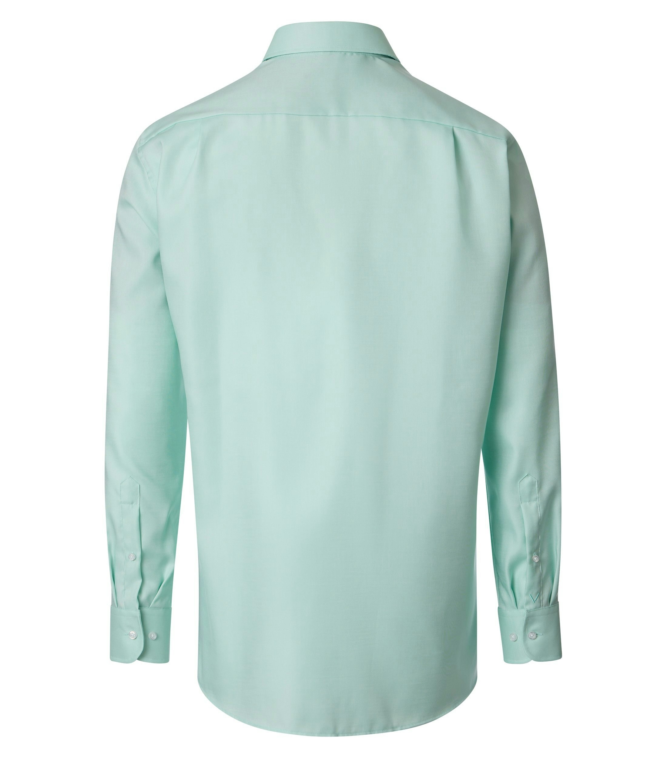 Ein Businesshemd im uni Muster in der Farbe grün