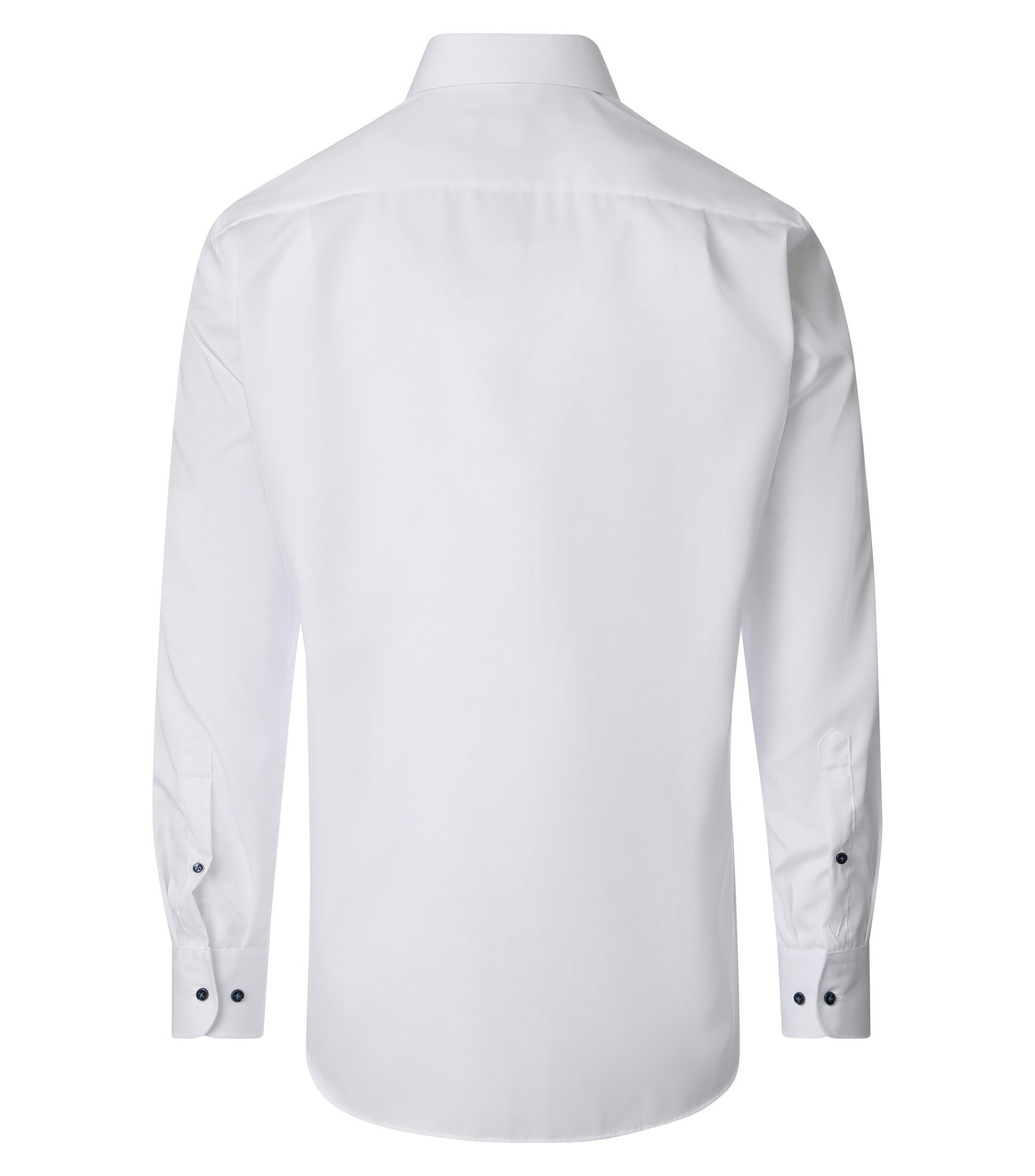 Ein Businesshemd im uni Muster in der Farbe weiss