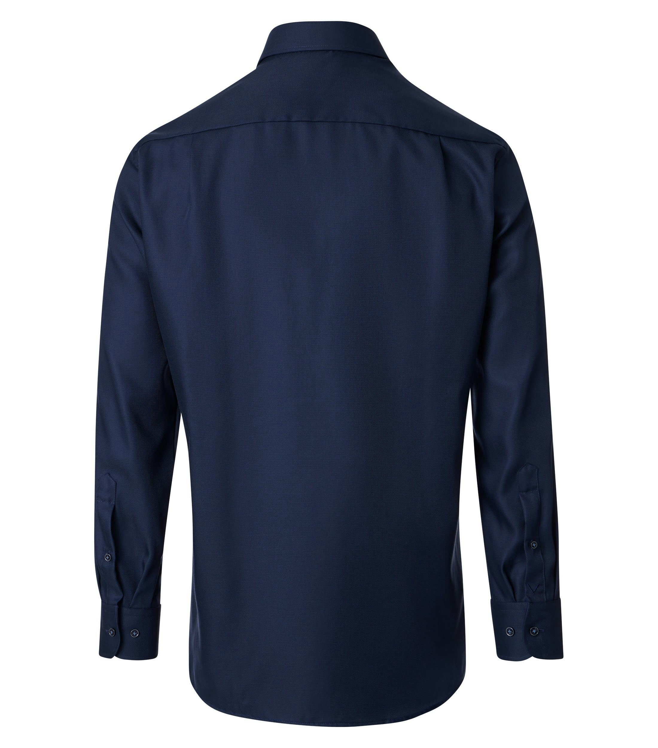 Ein Businesshemd im uni Muster in der Farbe blau