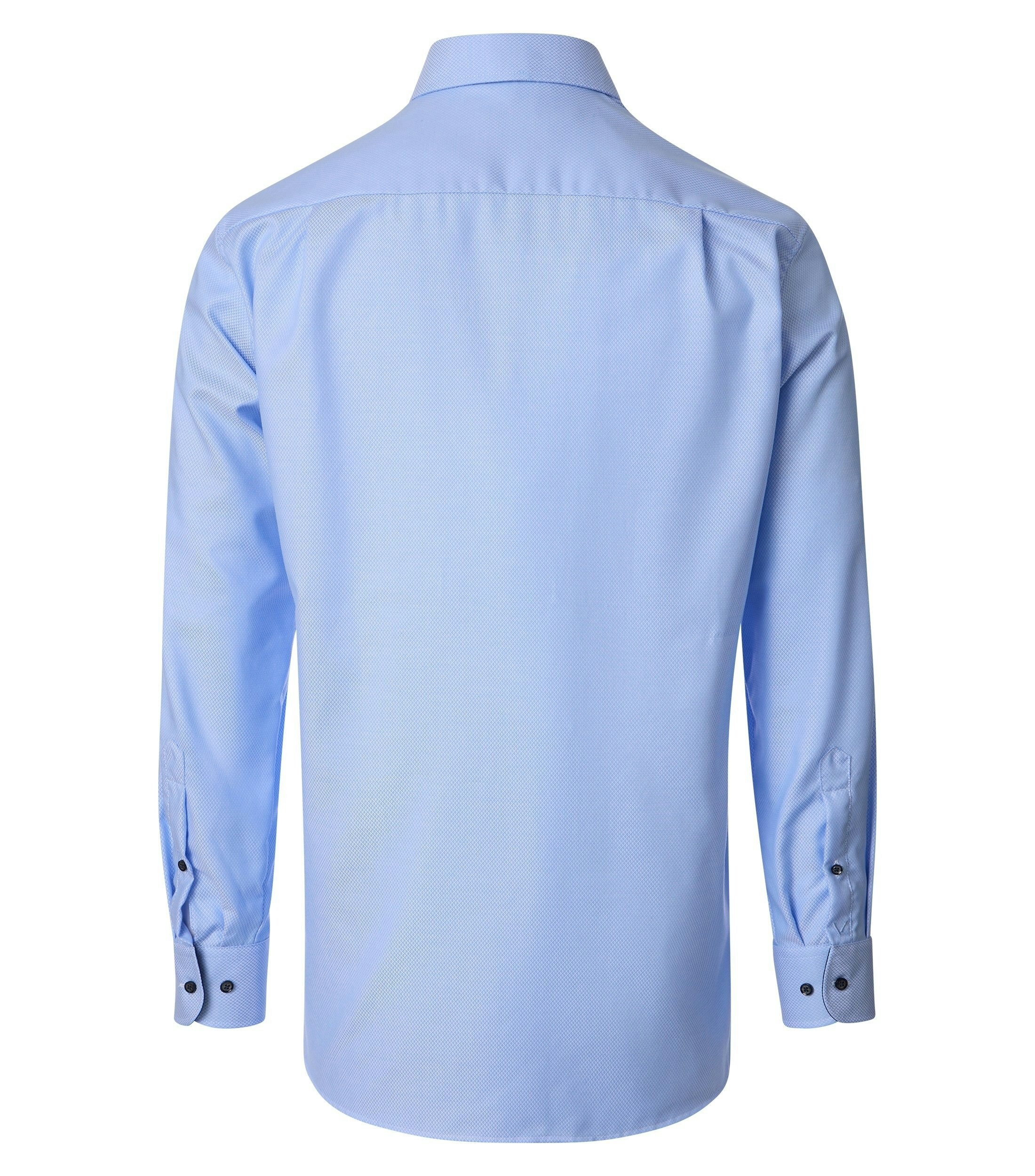 Ein Businesshemd im uni Muster in der Farbe Blau