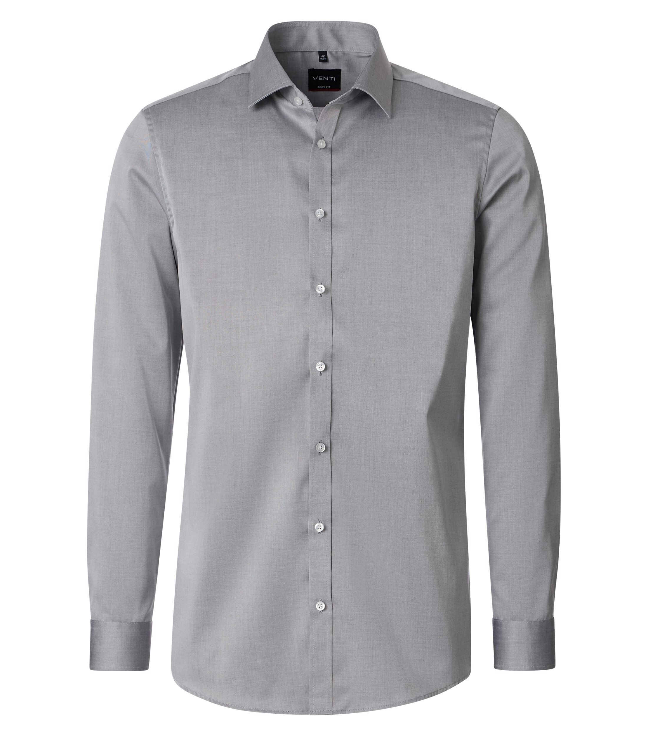 Ein Businesshemd im uni Muster in der Farbe Grau