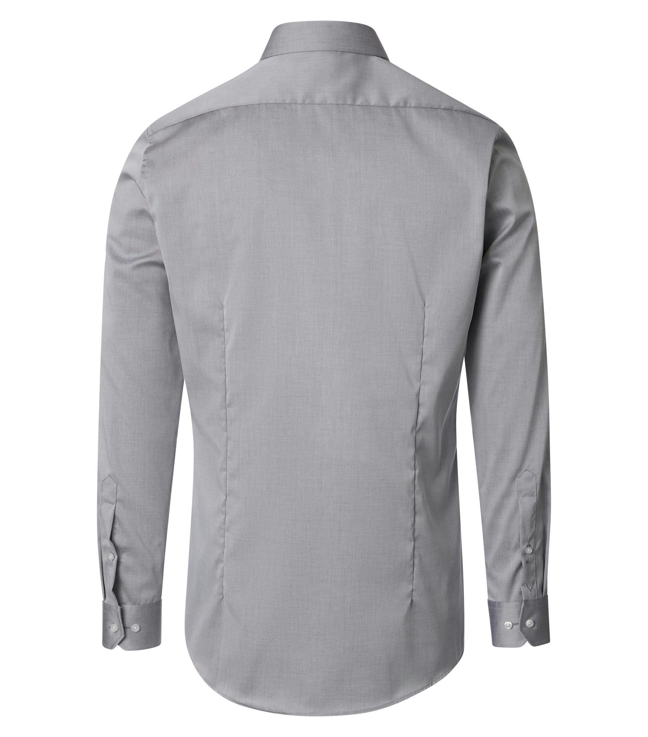 Ein Businesshemd im uni Muster in der Farbe Grau