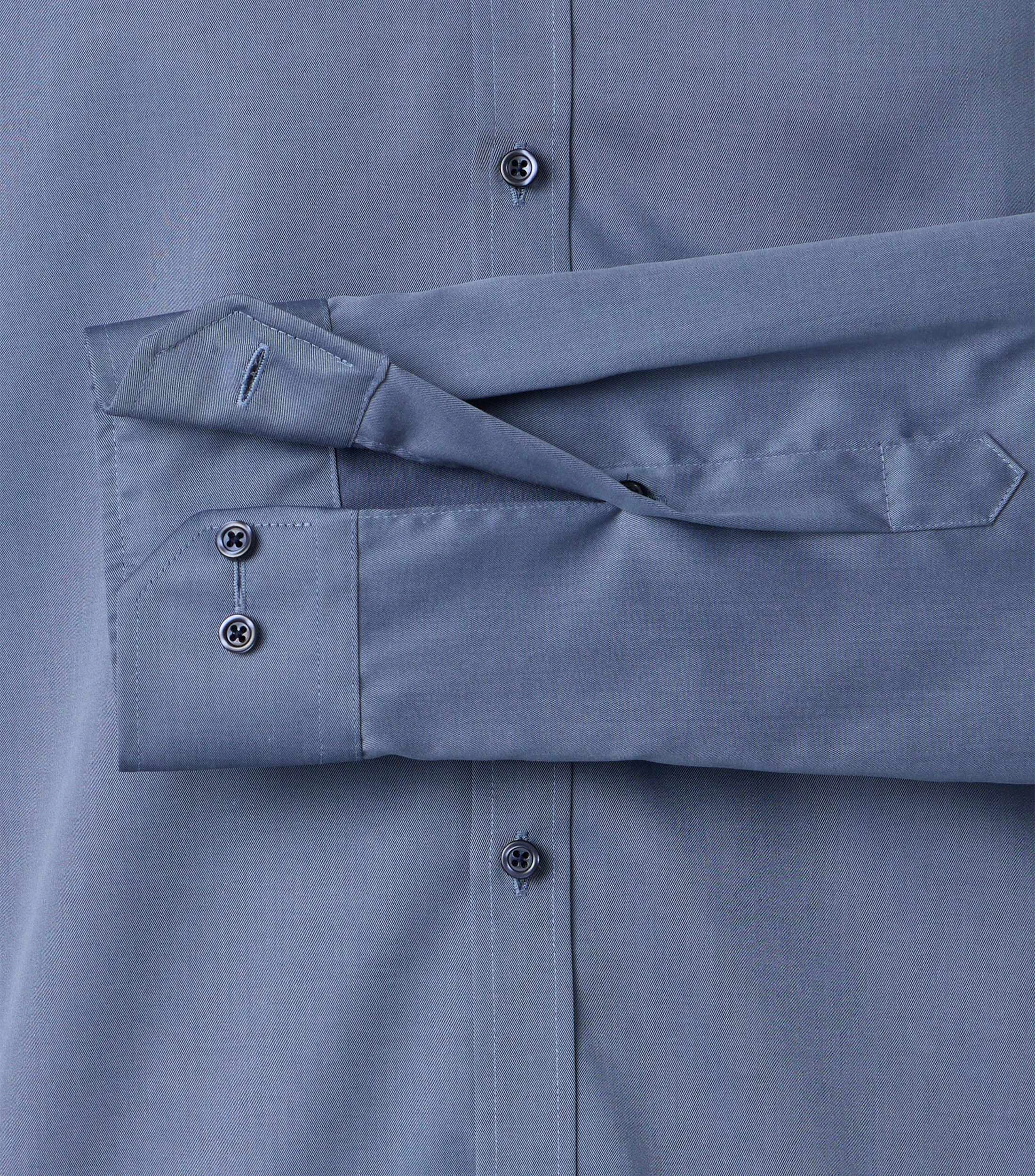 Businesshemd im unifarbenen Design in der Farbe Blau