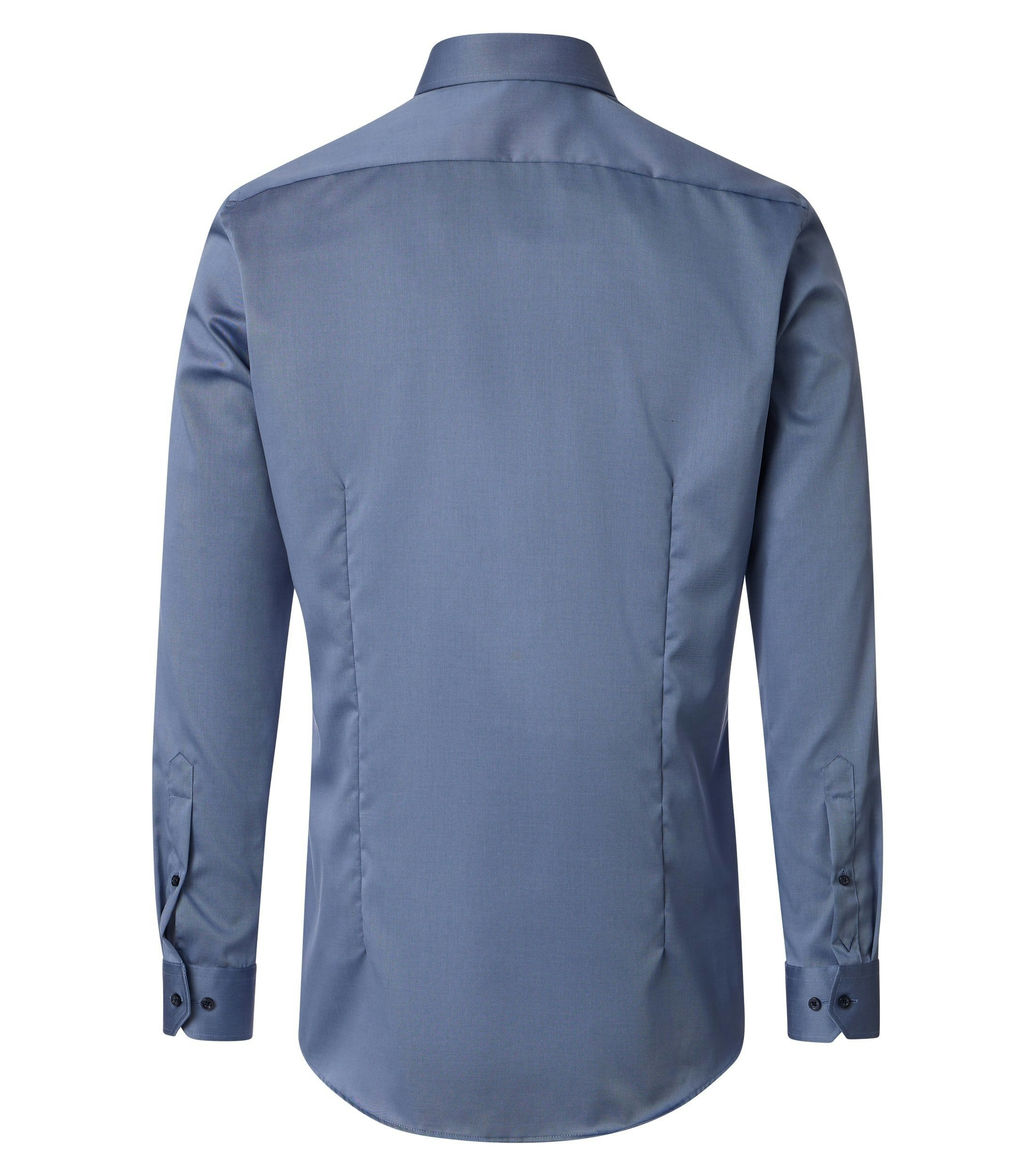 Ein Businesshemd im uni Muster in der Farbe Blau