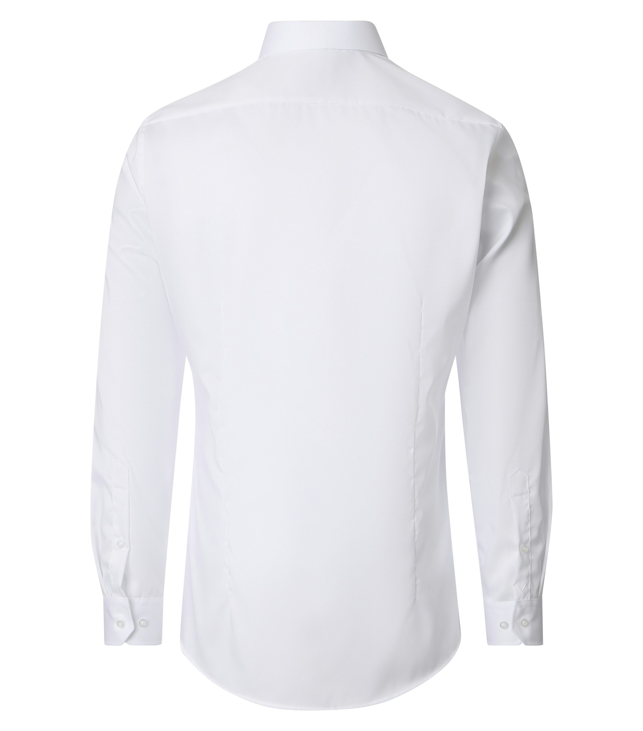 Ein Businesshemd im uni Muster in der Farbe Weiß