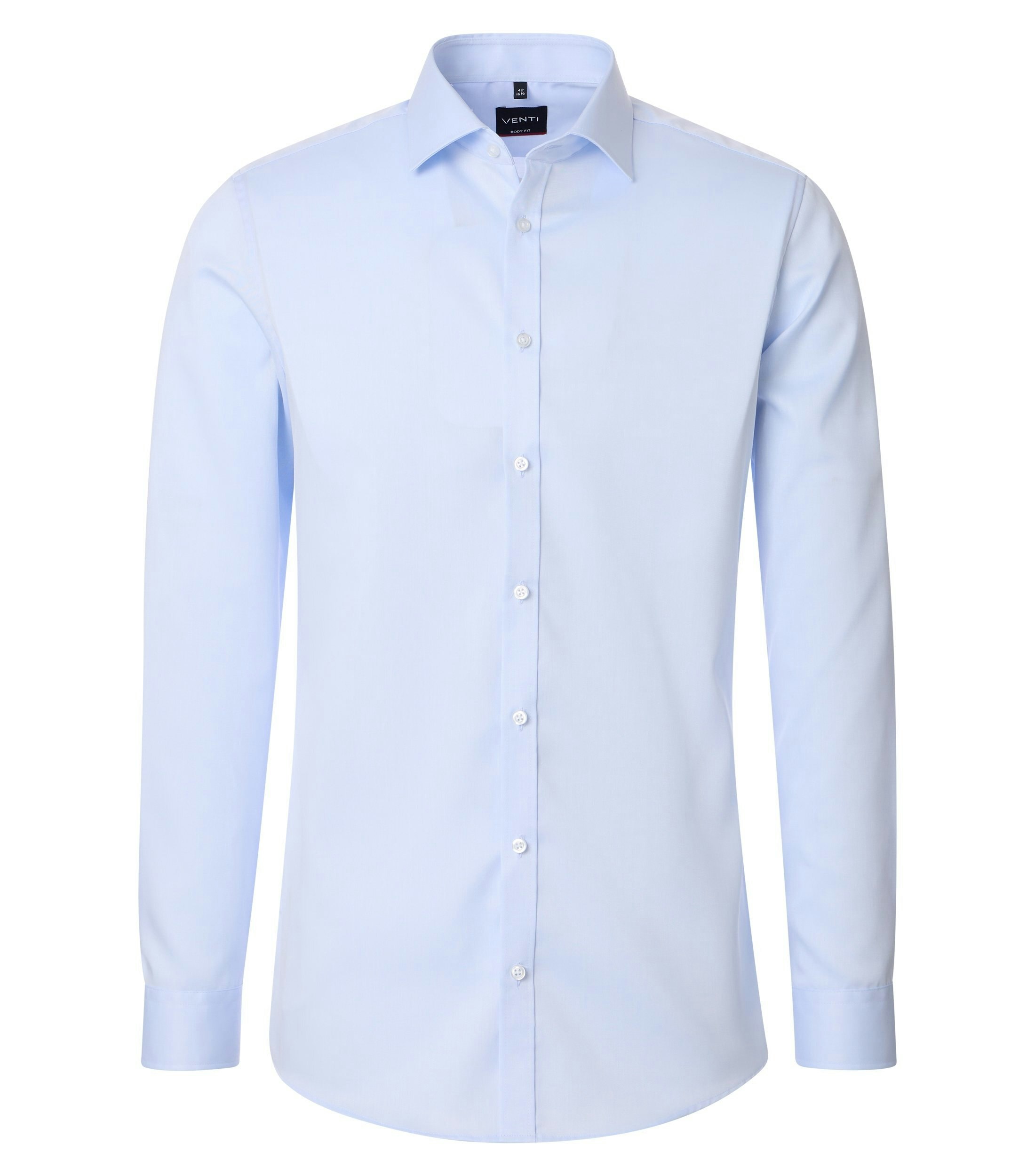 Ein Businesshemd im uni Muster in der Farbe Hellblau