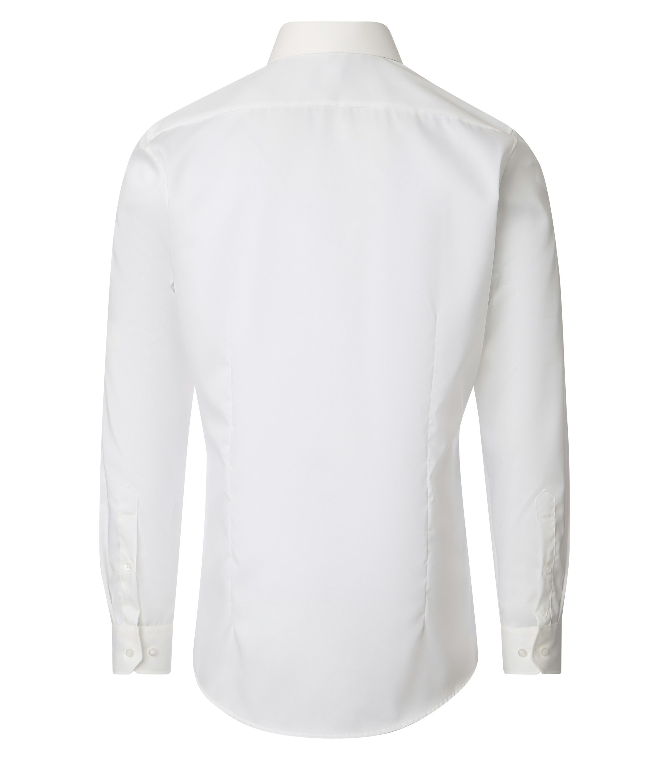 Ein Businesshemd im uni Muster in der Farbe Weißbeige