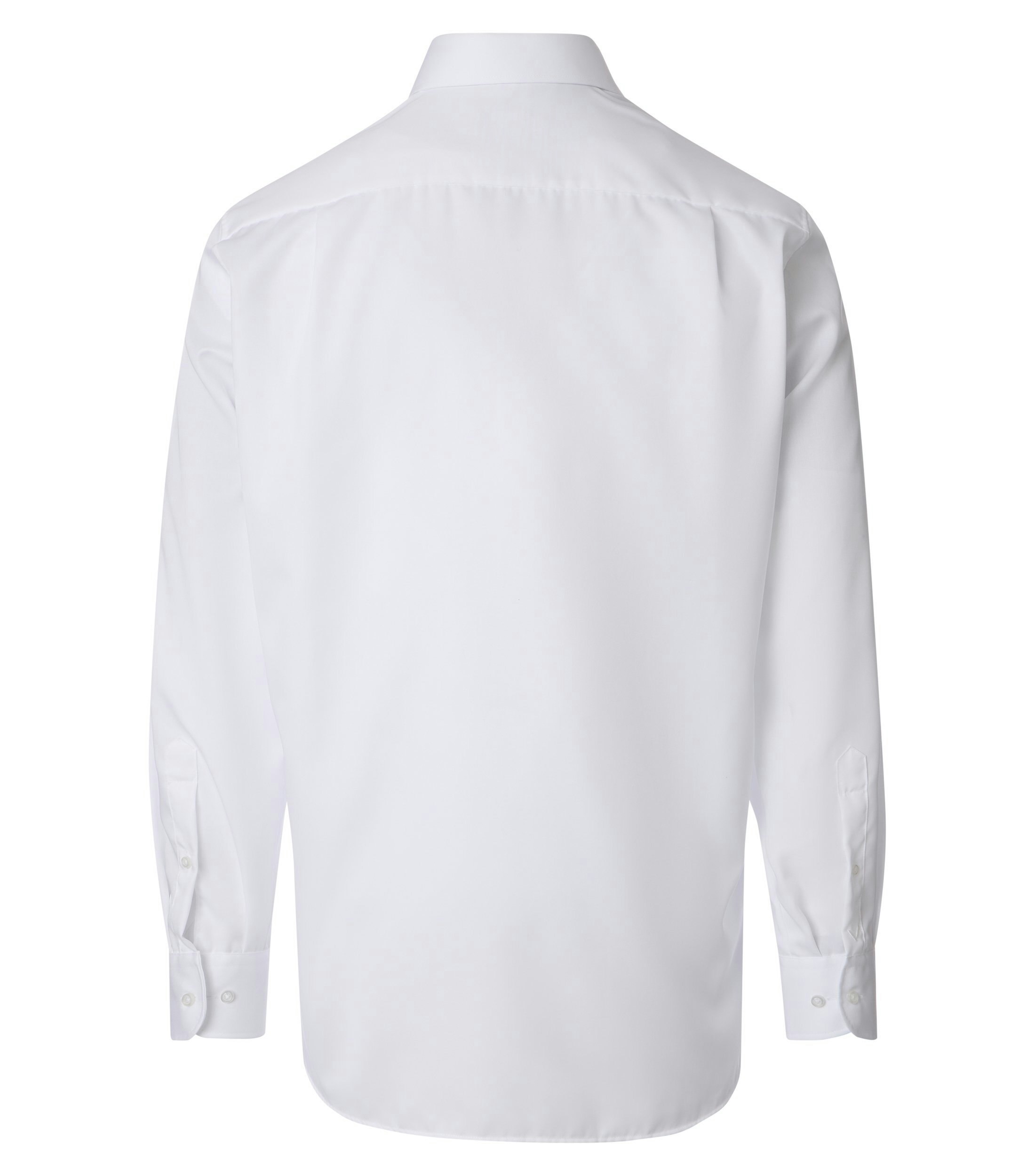 Ein Businesshemd im uni Muster in der Farbe Weiß