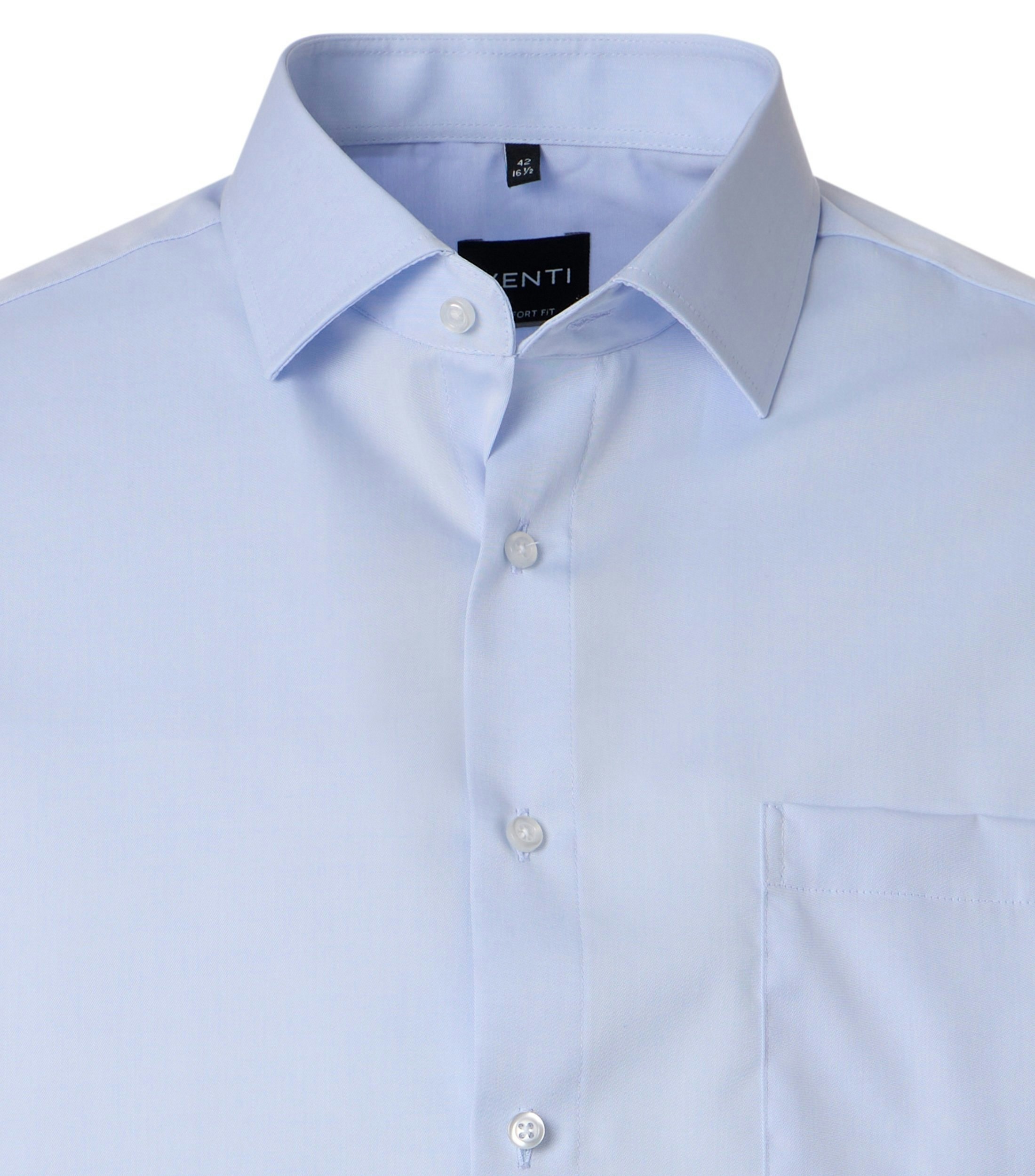 Ein Businesshemd im uni Muster in der Farbe Hellblau