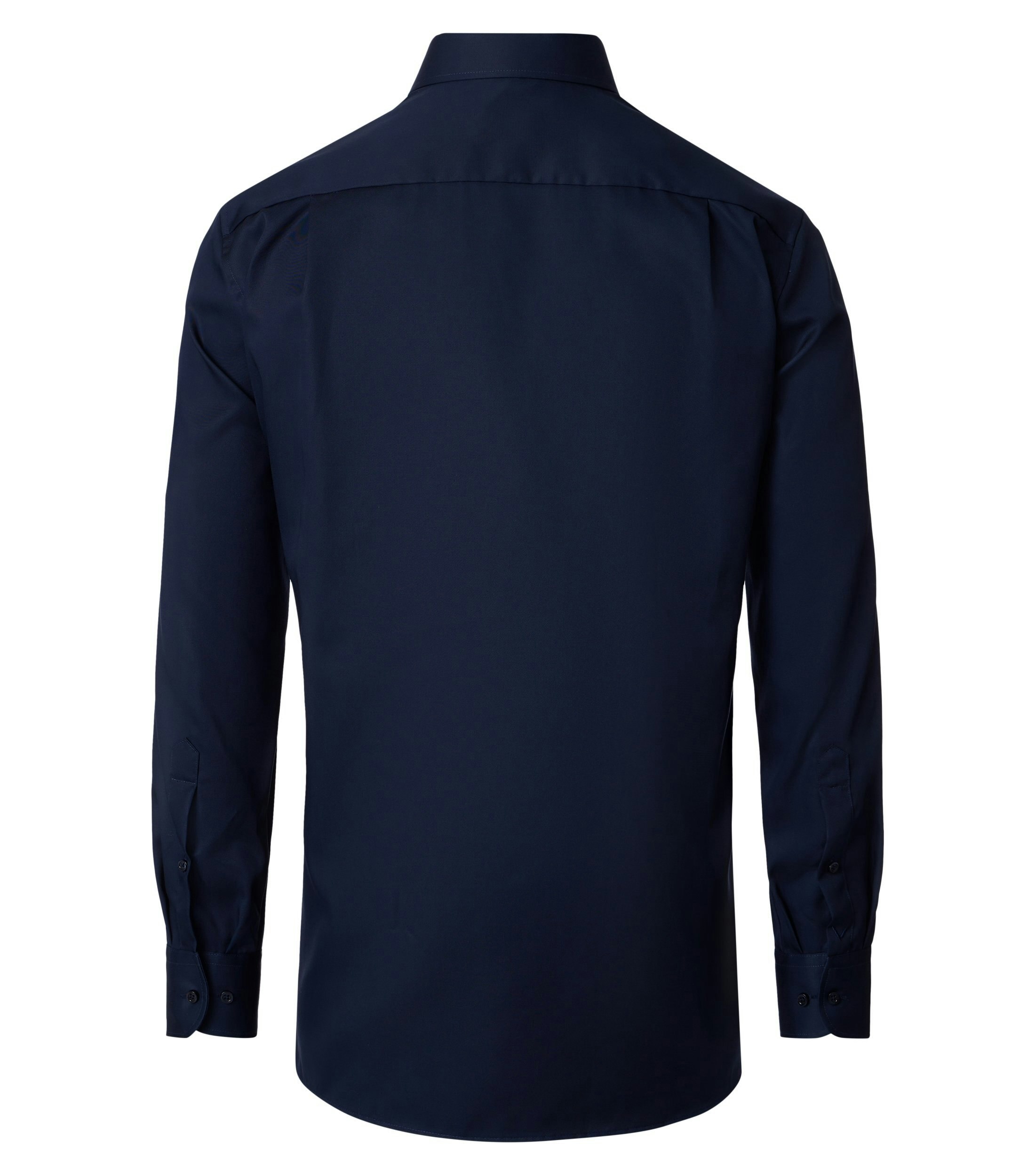 Ein Businesshemd im uni Muster in der Farbe Dunkelblau