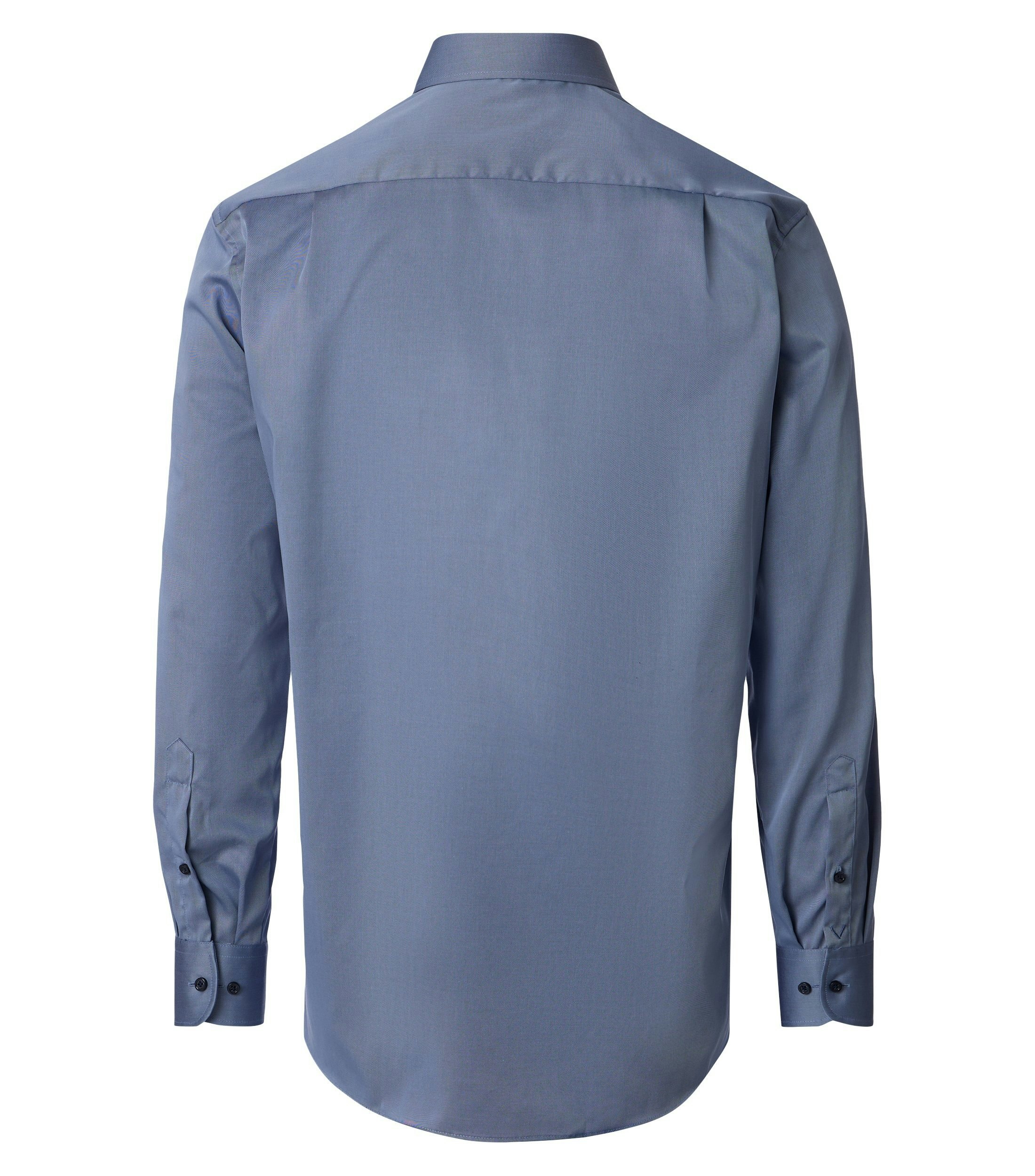 Ein Businesshemd im uni Muster in der Farbe Blau