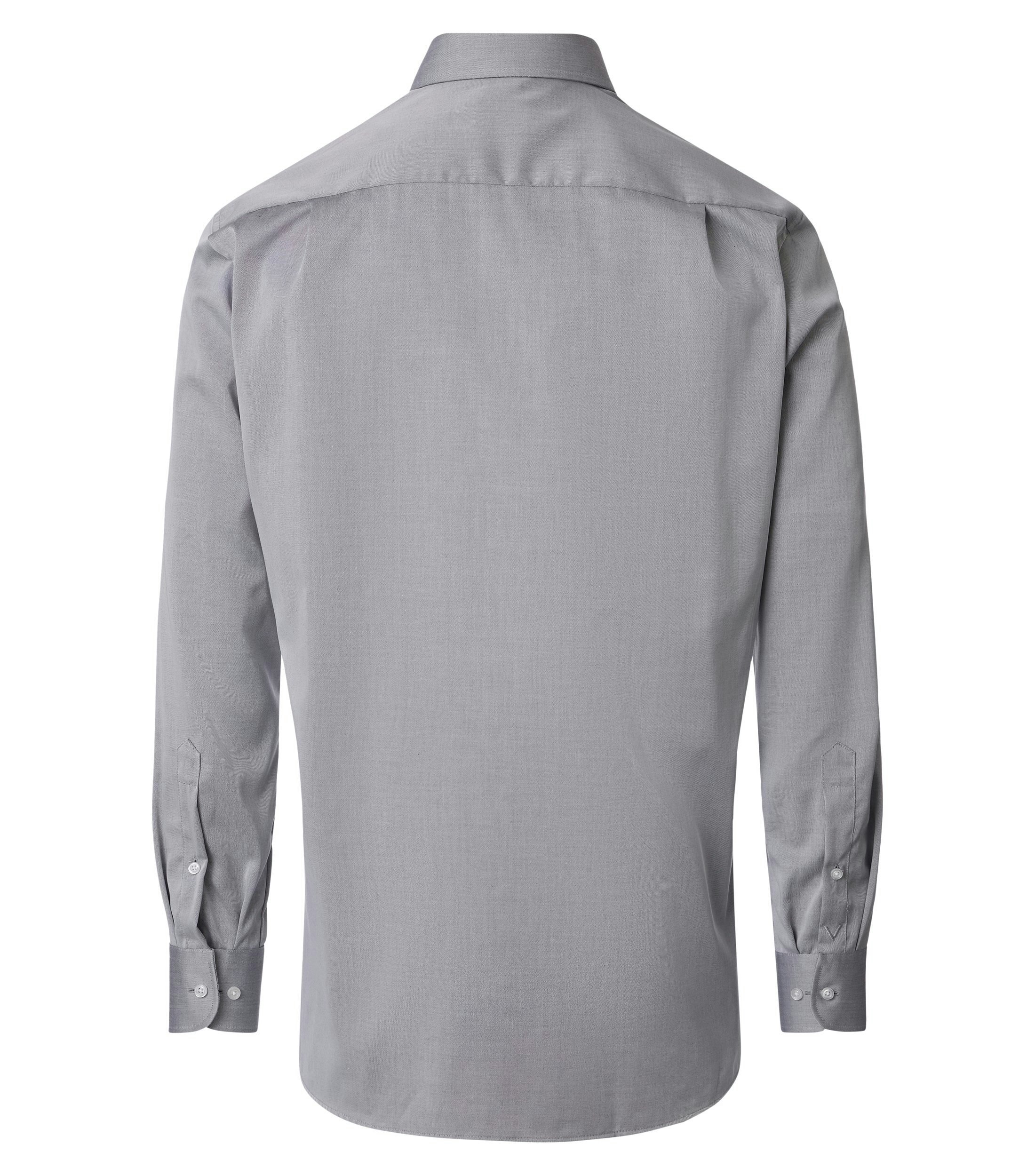 Ein Businesshemd im uni Muster in der Farbe Grau