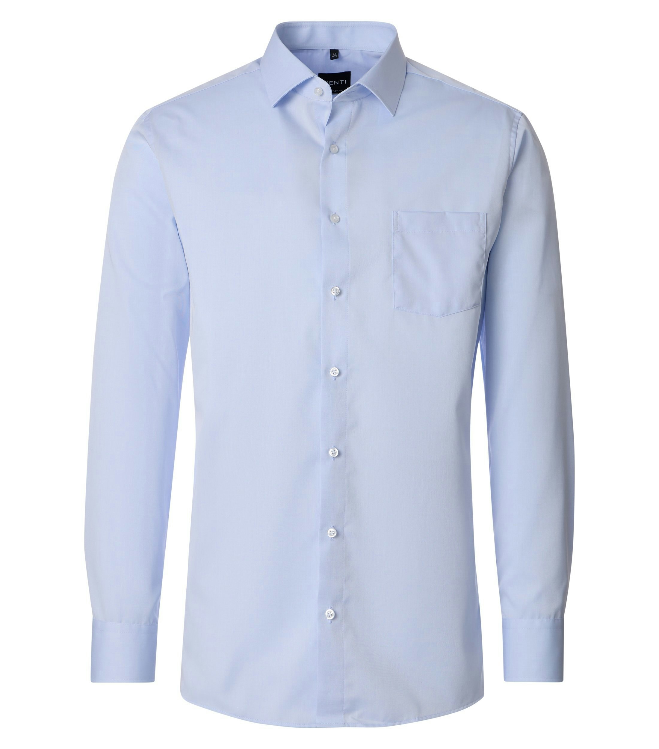 Ein Businesshemd im uni Muster in der Farbe Hellblau