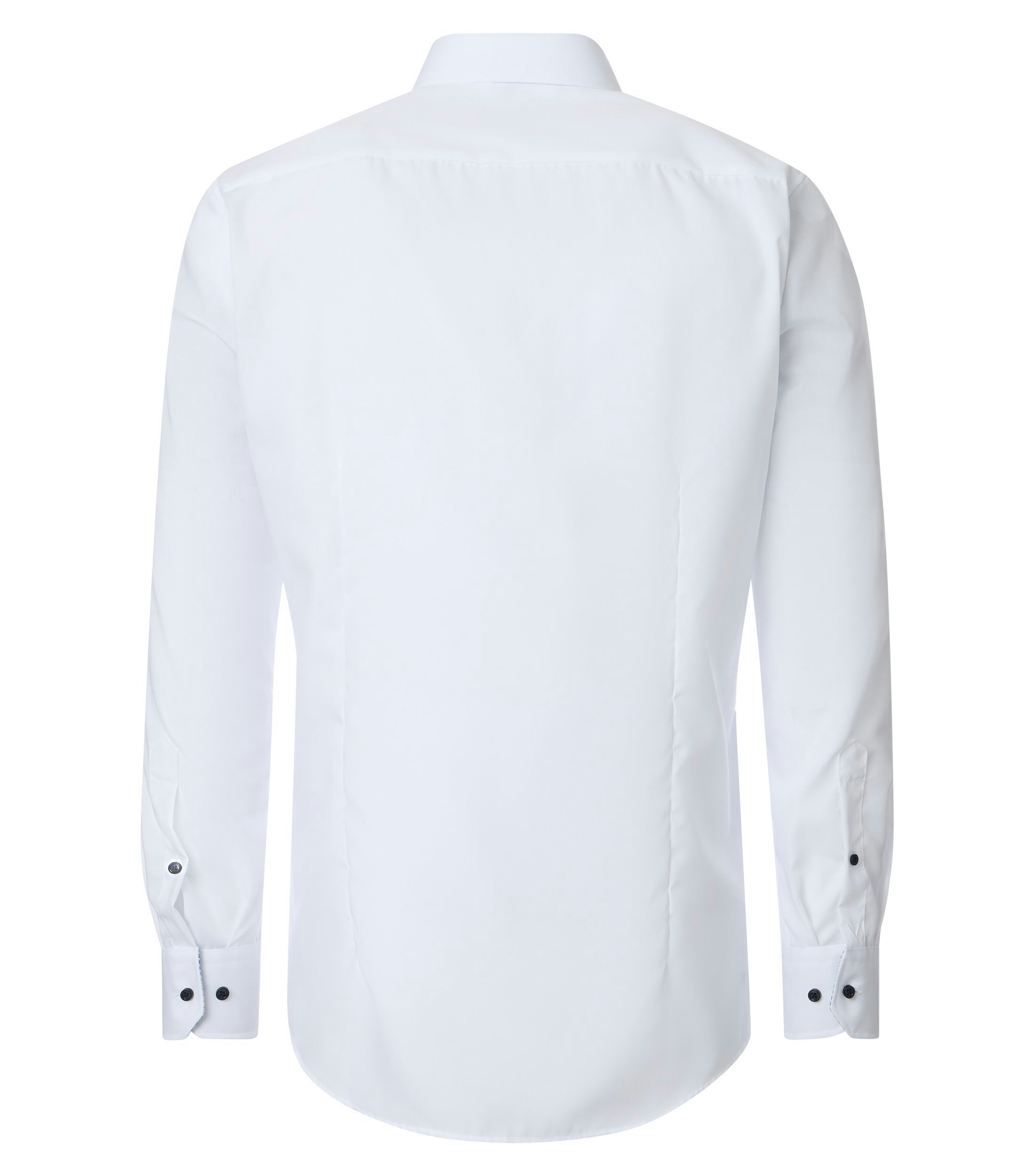 Ein Businesshemd im uni Muster in der Farbe Weiß