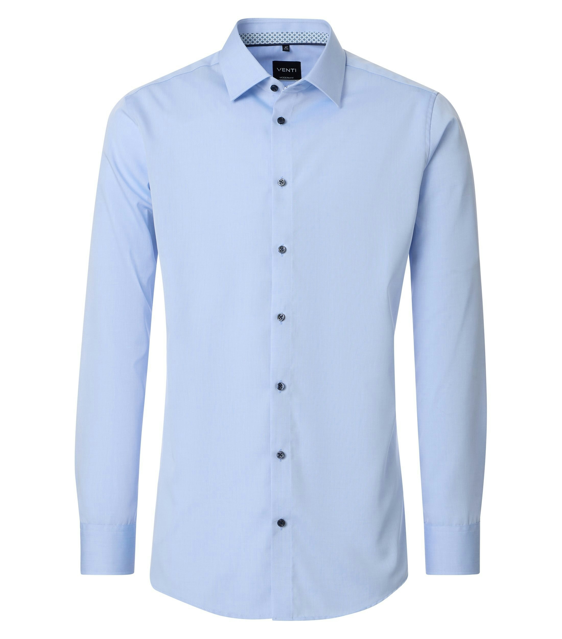 Ein Businesshemd im uni Muster in der Farbe Hellblau