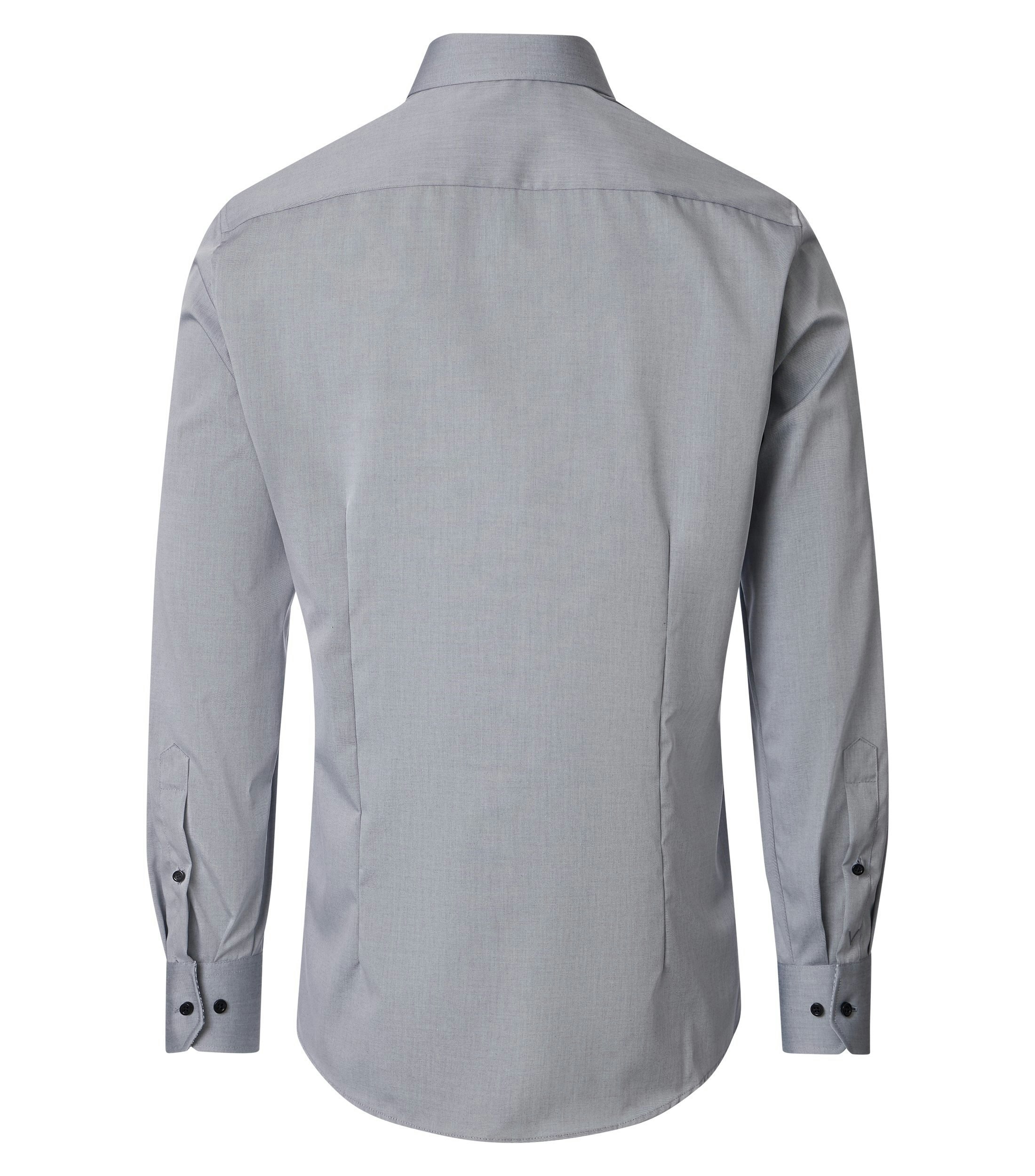 Ein Businesshemd im uni Muster in der Farbe Grau