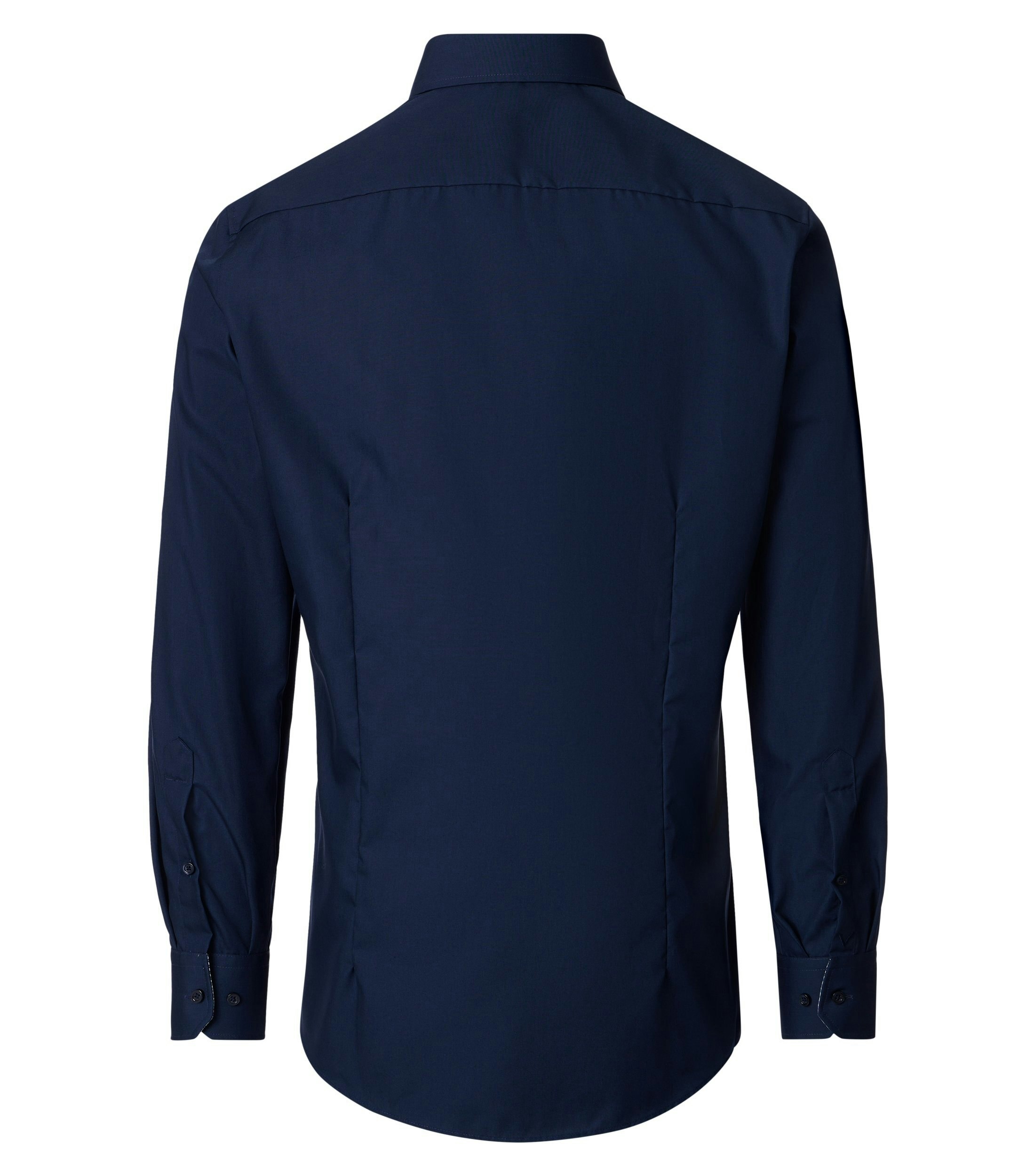 Ein Businesshemd im uni Muster in der Farbe Blau