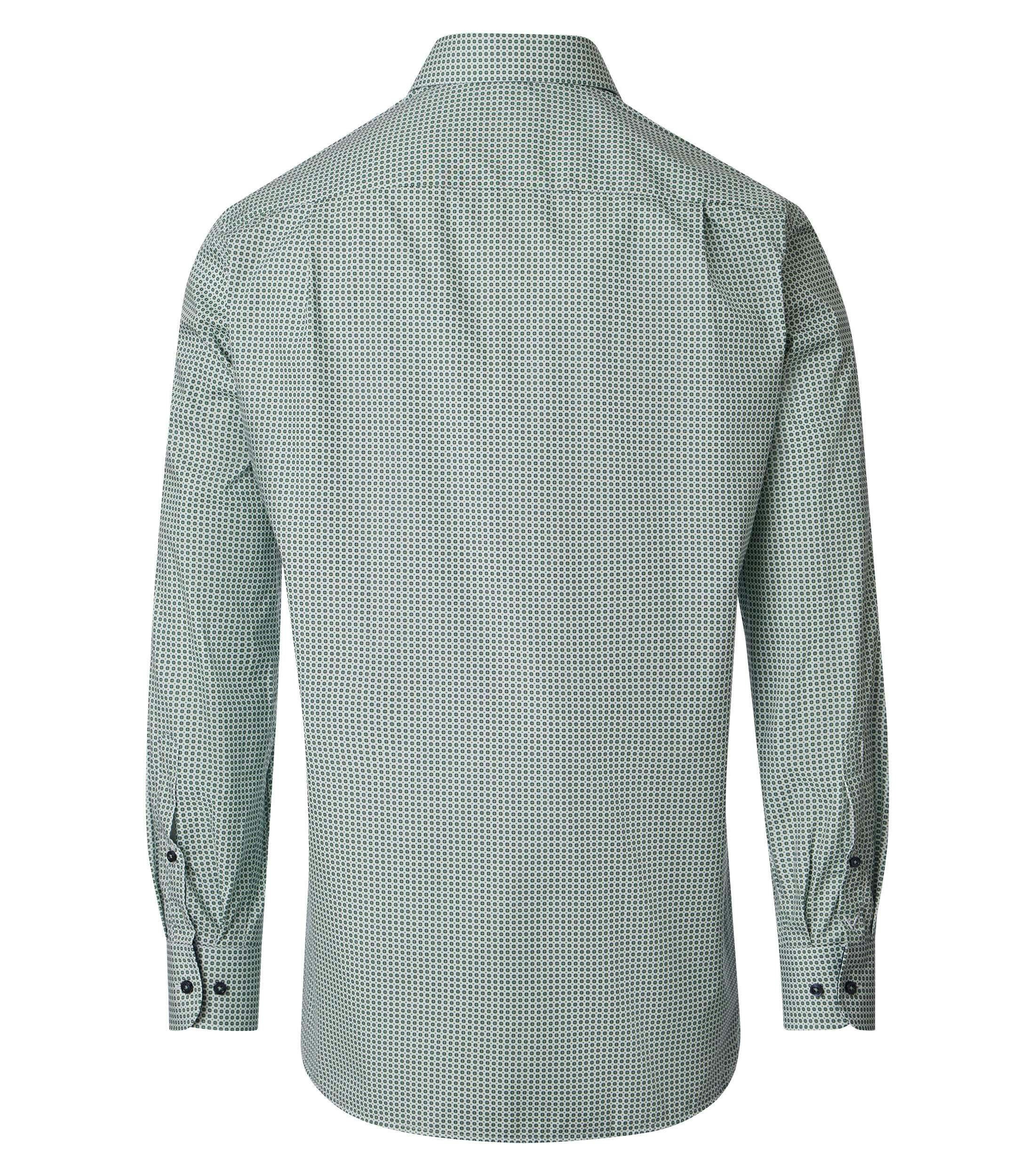 Ein Businesshemd im uni Muster in der Farbe Grün