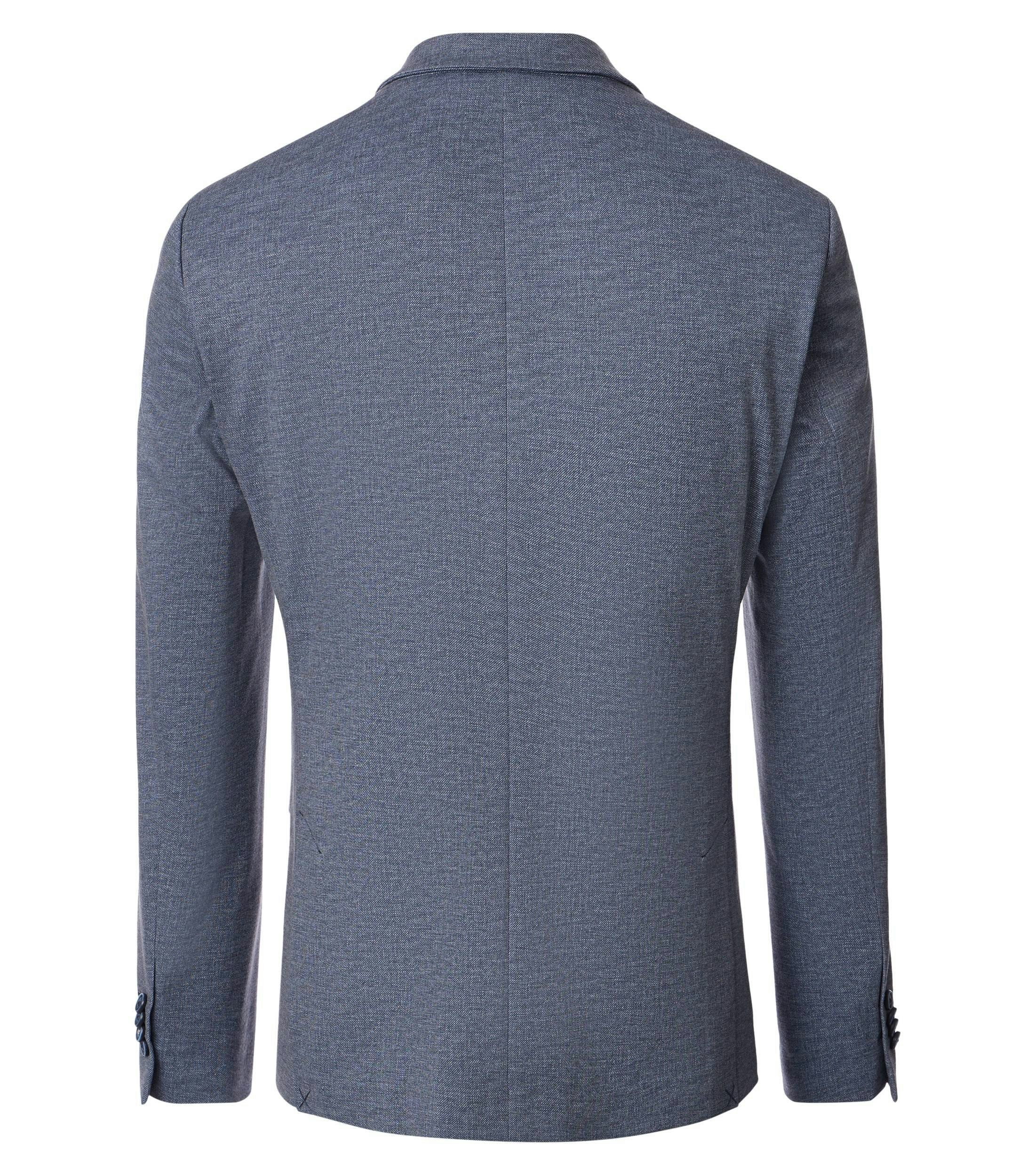 Ein Sakko im uni Muster in der Farbe Blau