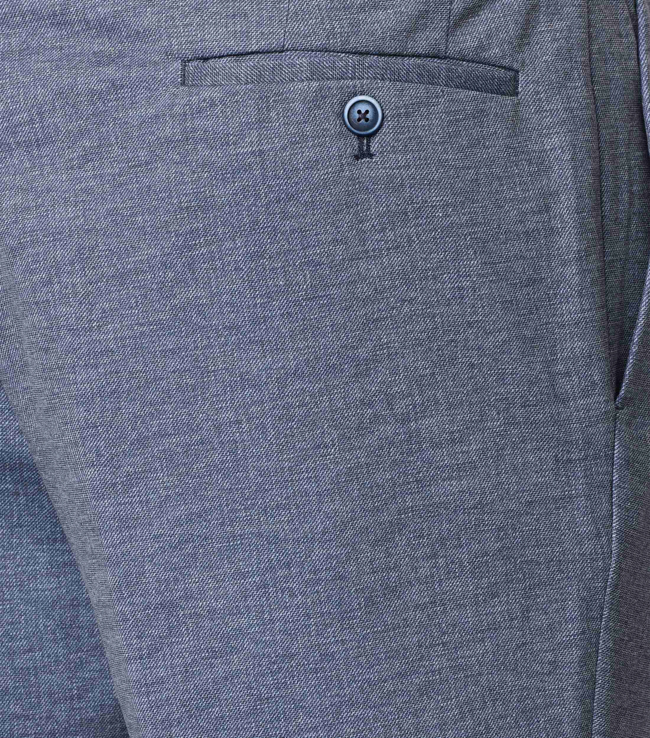 Anzughose im unifarbenen Design in der Farbe Blau