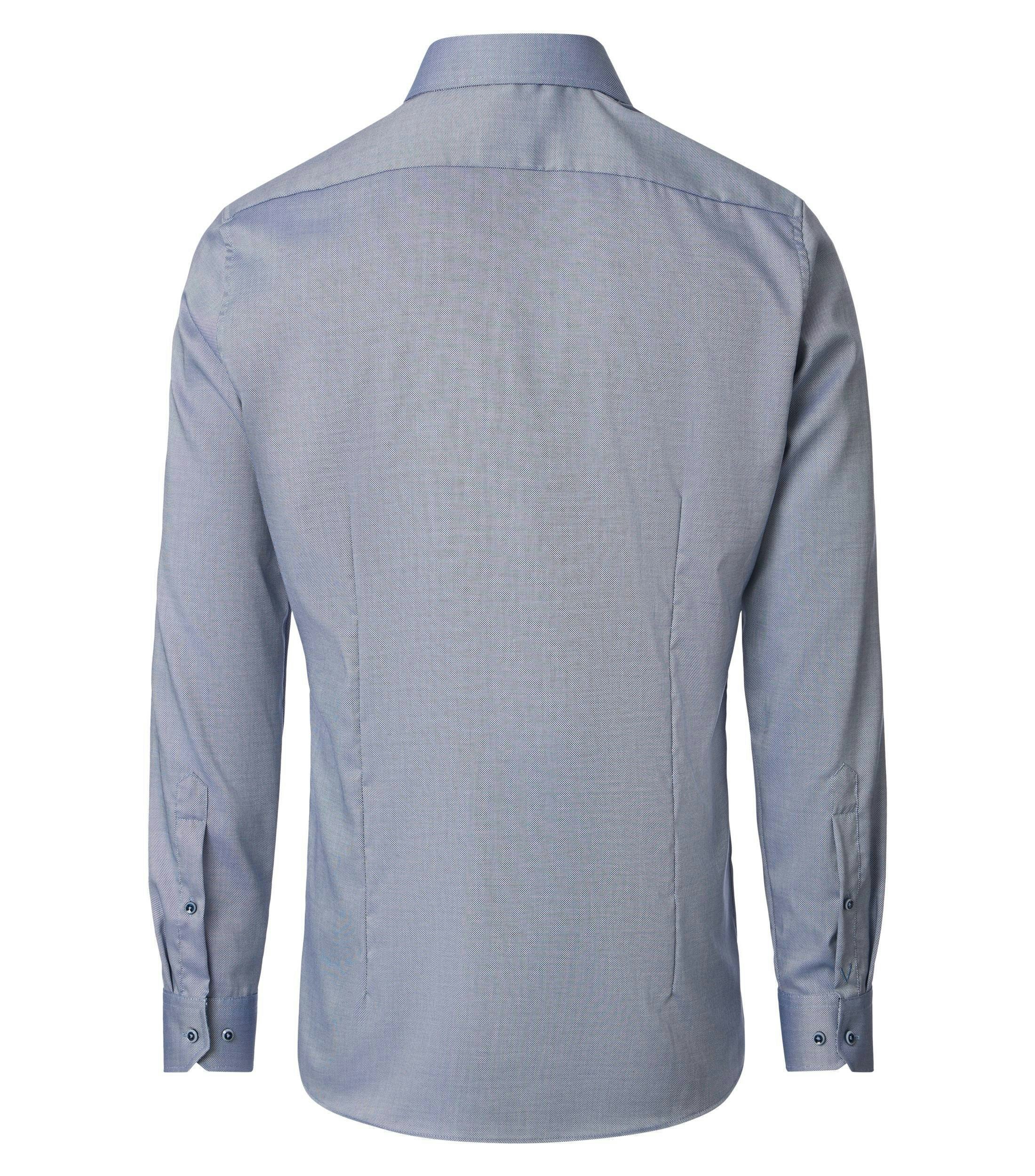 Ein Businesshemd im uni Muster in der Farbe Blau