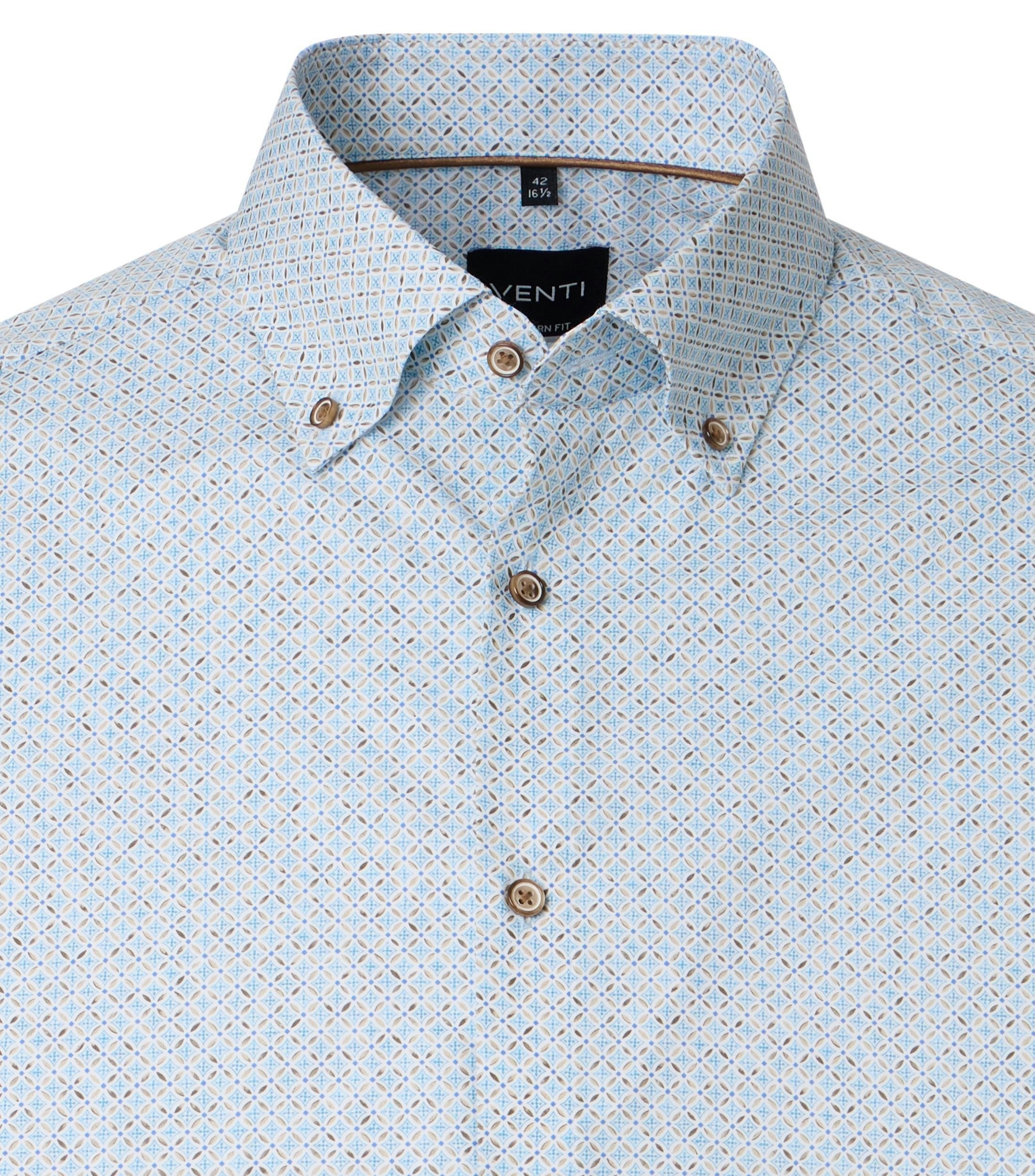 Ein Businesshemd im Print Muster in der Farbe Hellblau