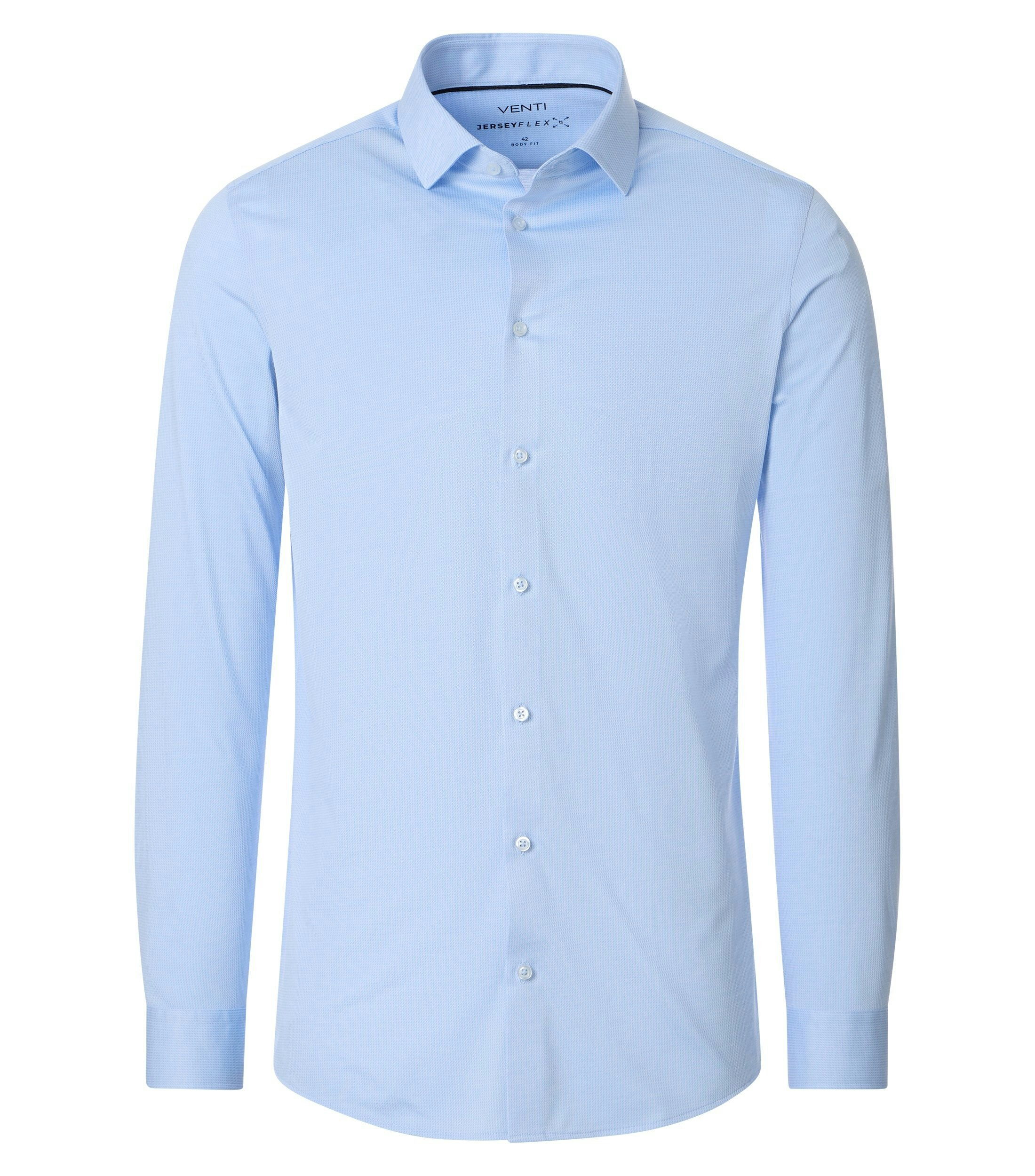 Ein Businesshemd im uni Muster in der Farbe Blau