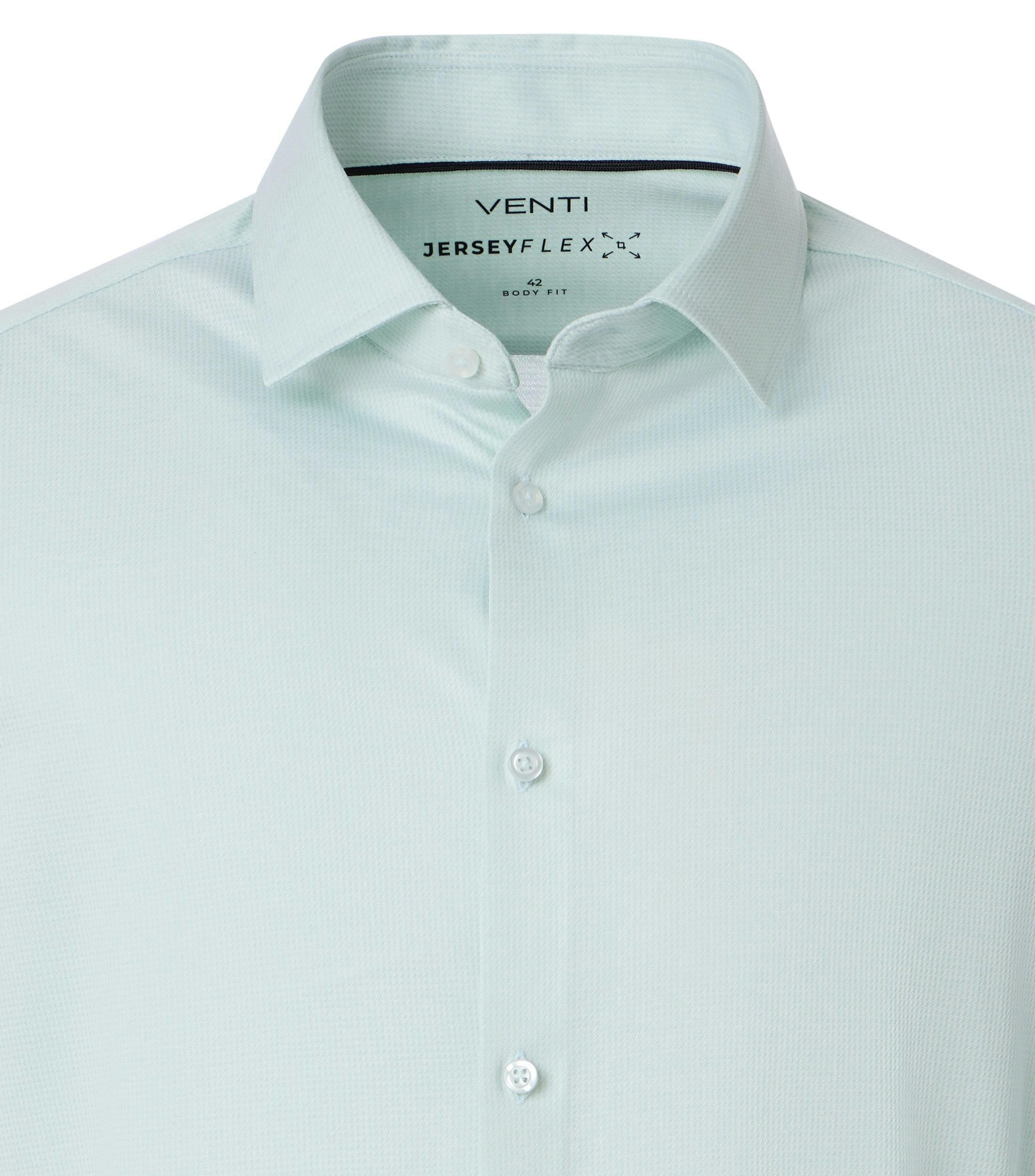 Ein Businesshemd im uni Muster in der Farbe Mint