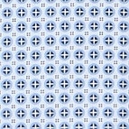 Ein Businesshemd im Print Muster in der Farbe Blau