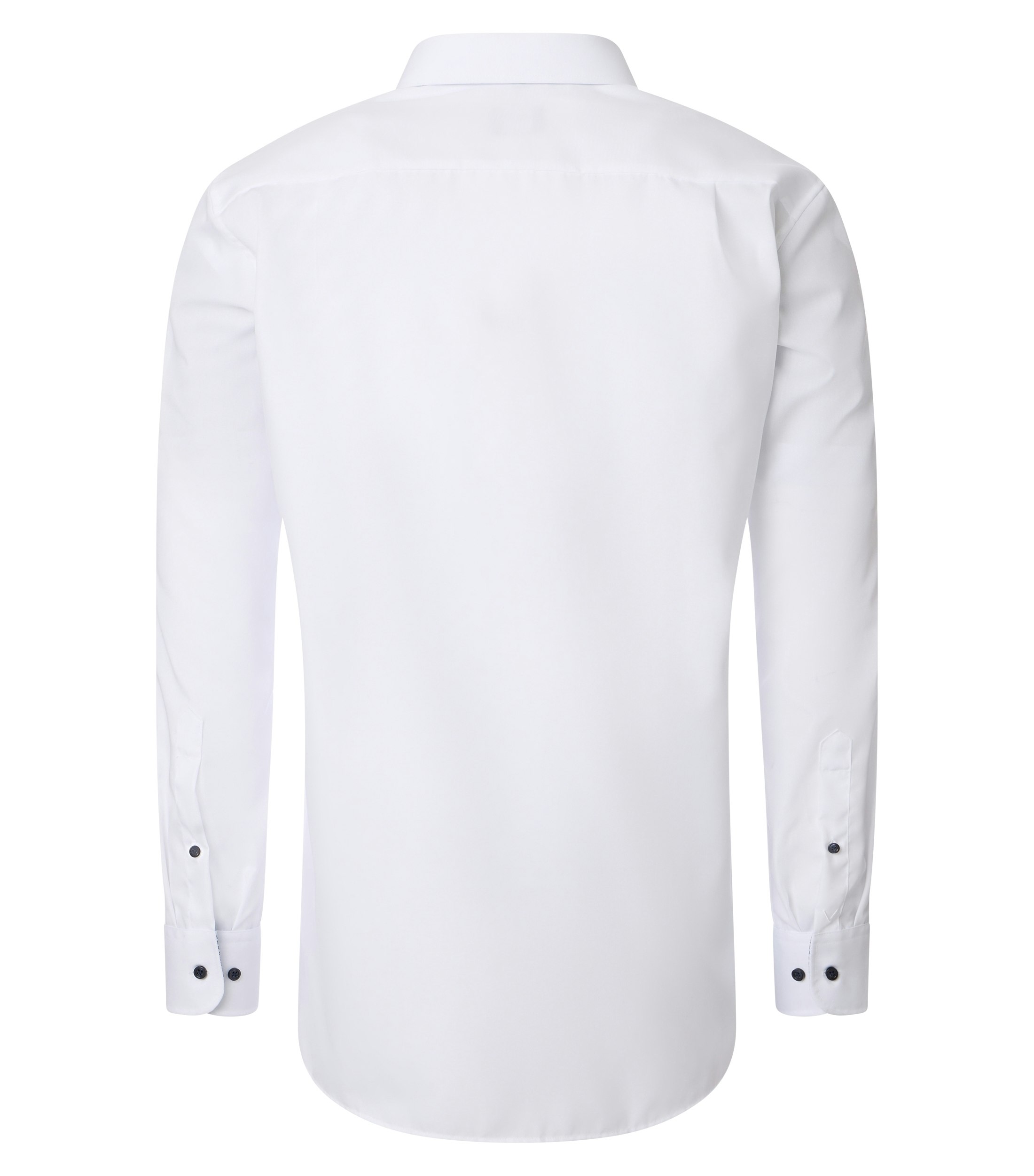 Ein Businesshemd im uni Muster in der Farbe Weiß